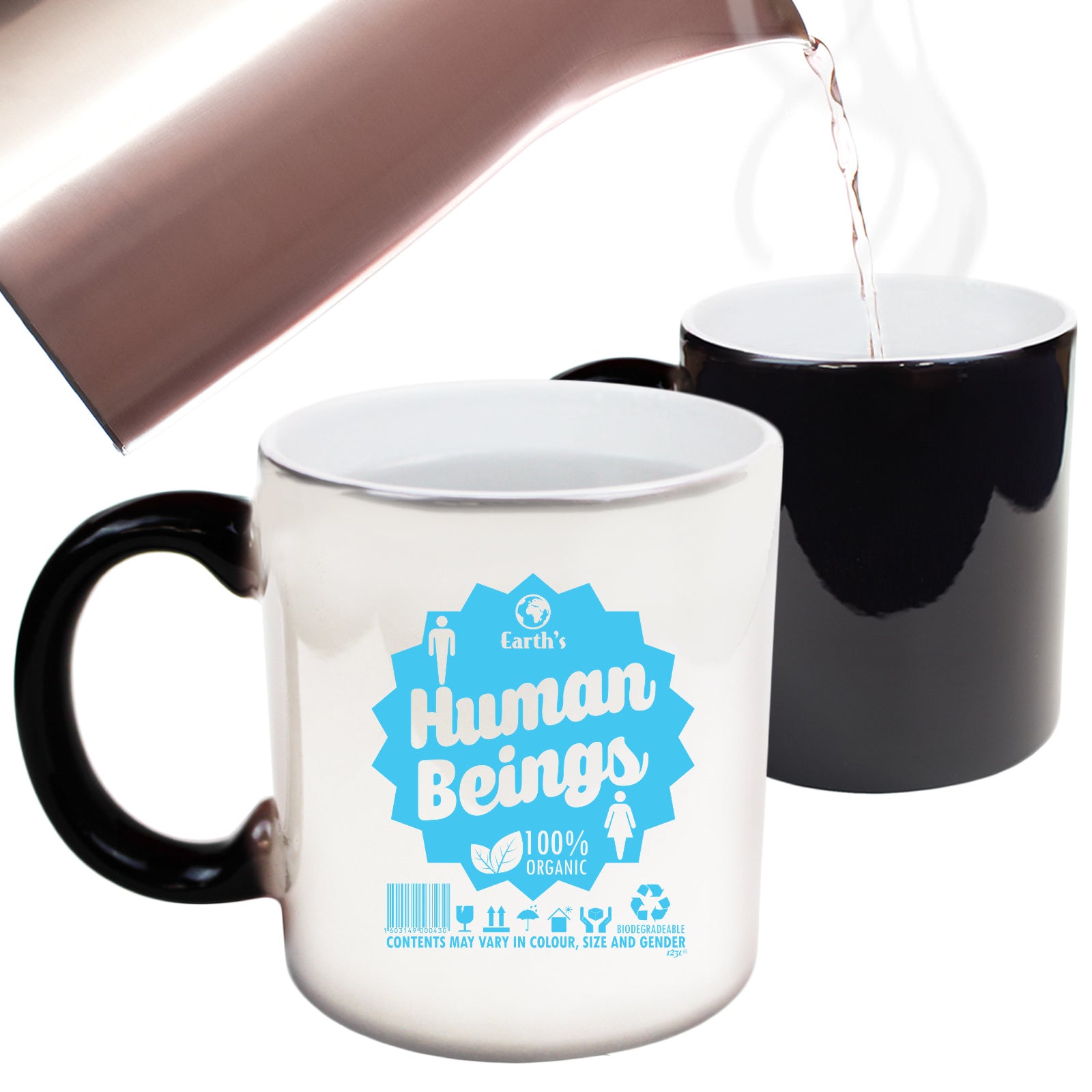 Earths Human Beings - Funny Colour Changing Mug