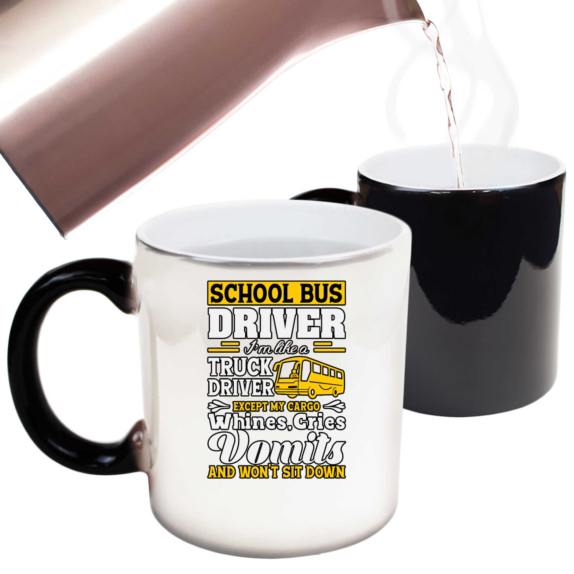 School Bus Driver Im Like A Truck Driver - Funny Colour Changing Mug