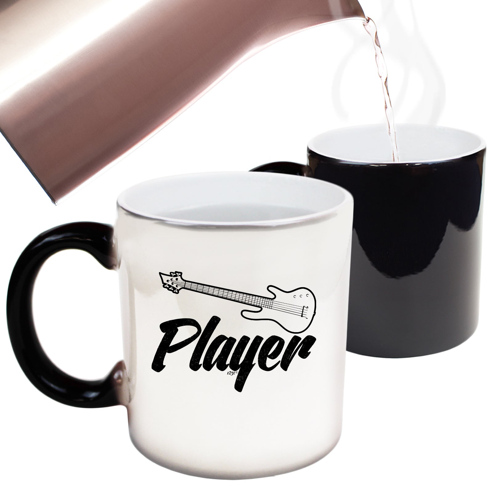 Guitar Player Music - Funny Colour Changing Mug