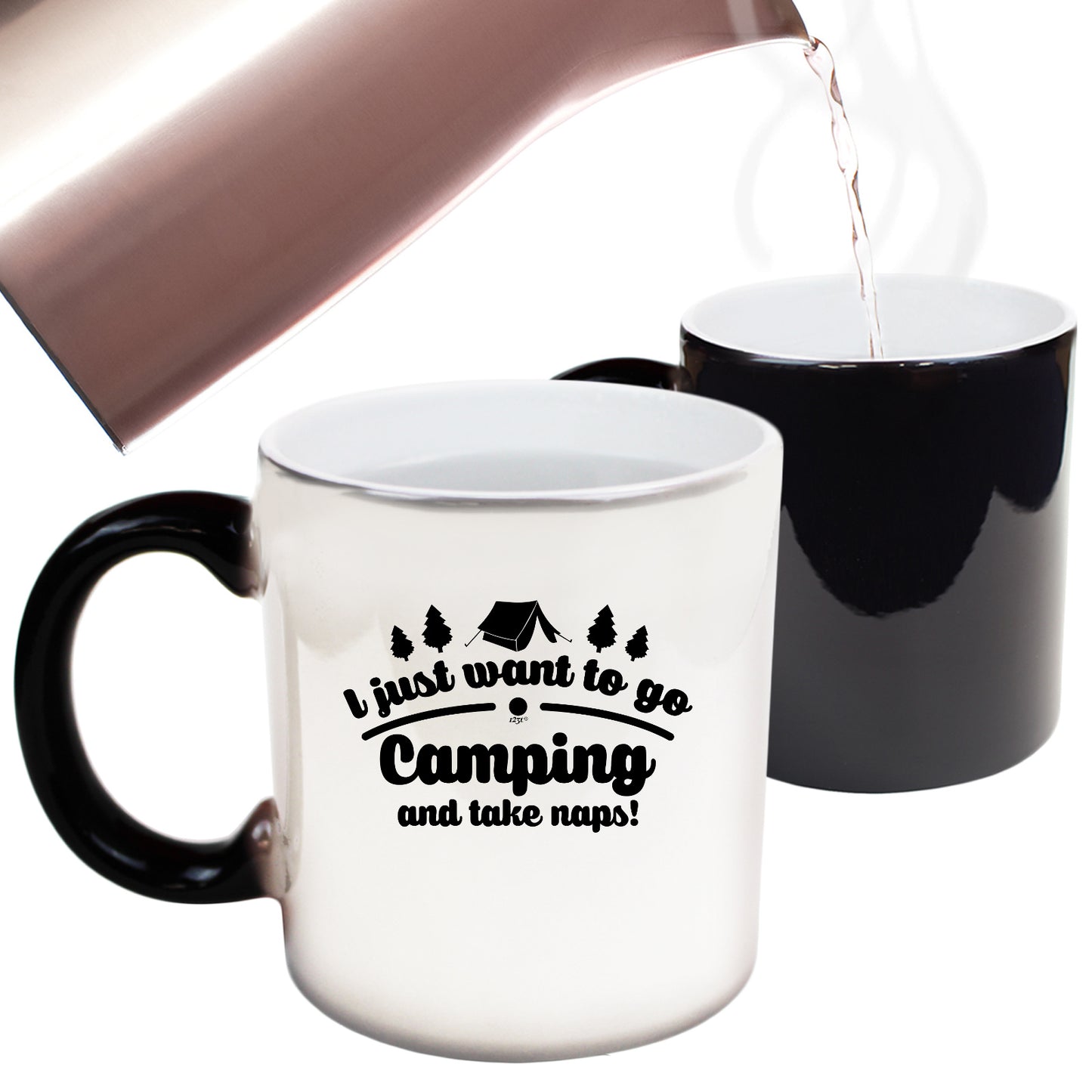 Just Want To Go Camping And Take Naps - Funny Colour Changing Mug