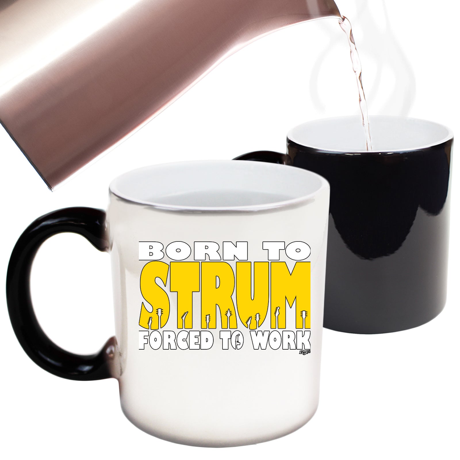 Born To Strum Music - Funny Colour Changing Mug