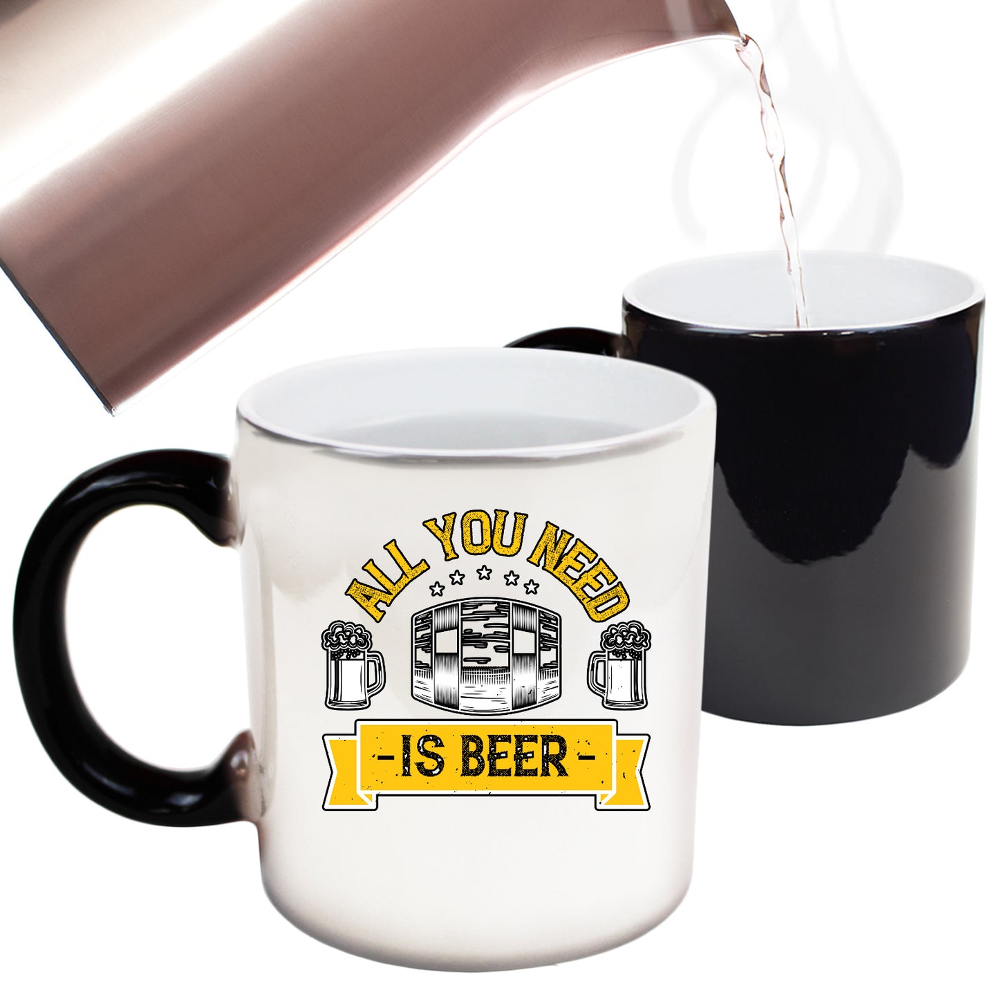 All You Need Is Beer - Funny Colour Changing Mug