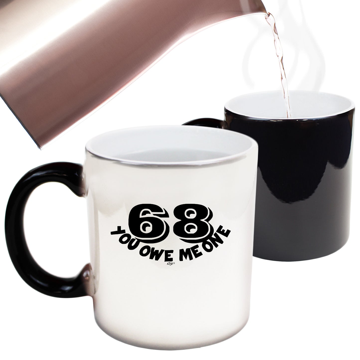 68 You Owe Me One - Funny Colour Changing Mug