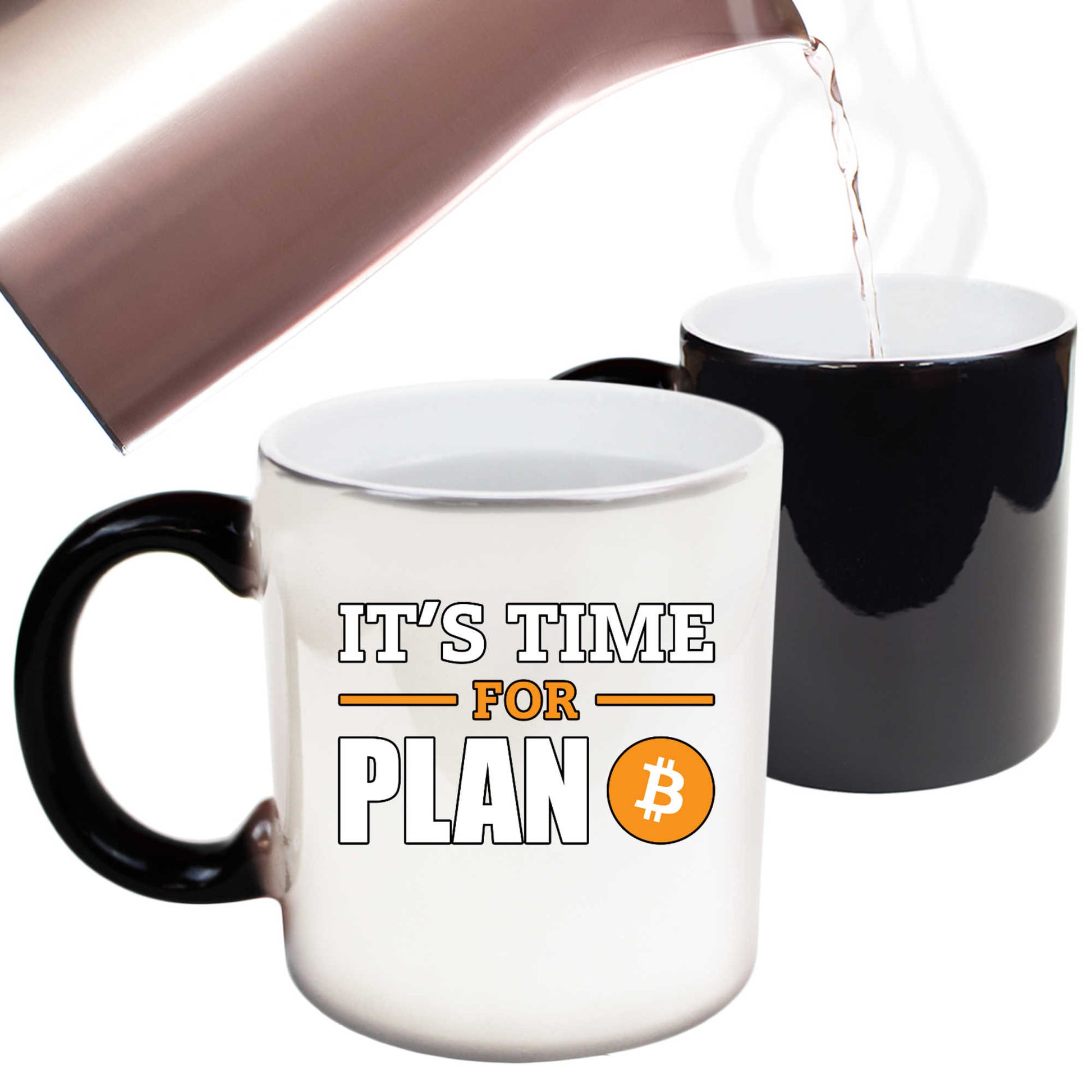 Its Time For Plan B Bitcoin - Funny Colour Changing Mug