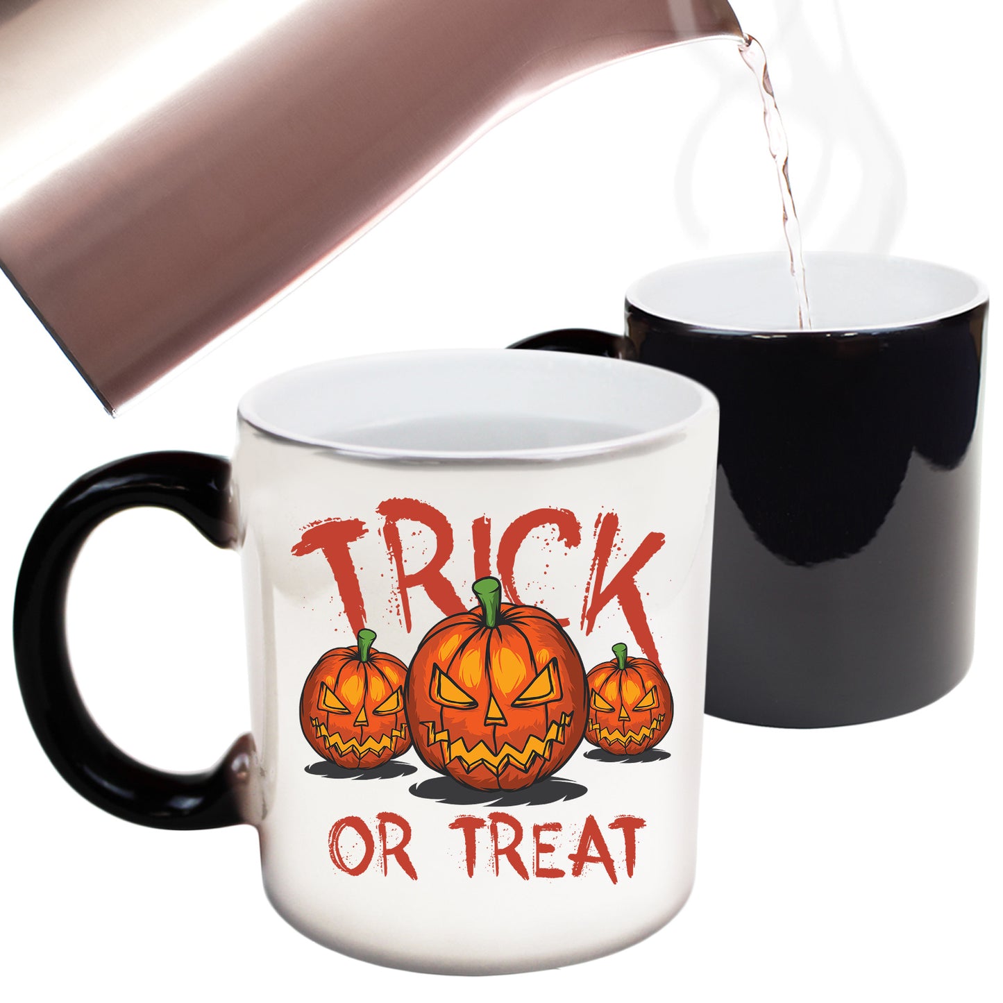 Halloween Trick Or Treat Pumpkings - Funny Colour Changing Mug