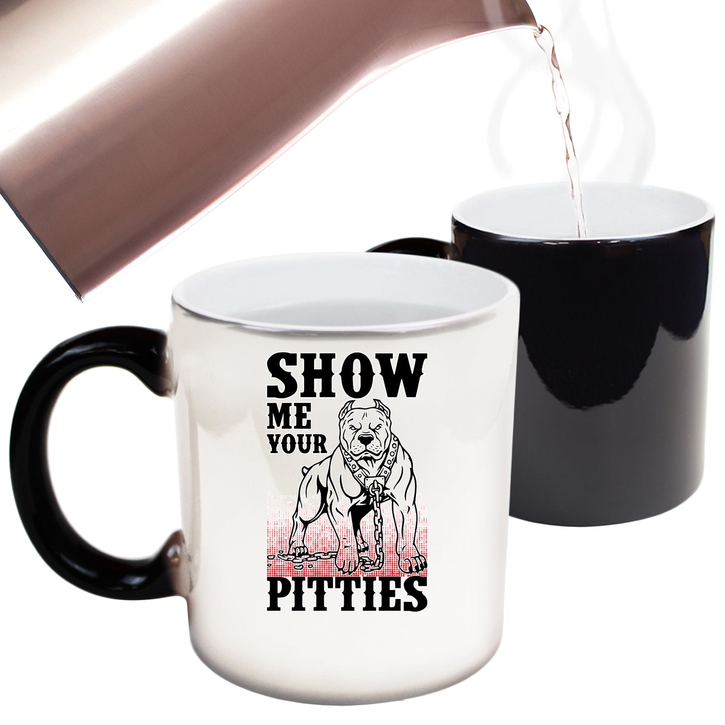 Show Me Your Pitties Pit Bull Dog - Funny Colour Changing Mug