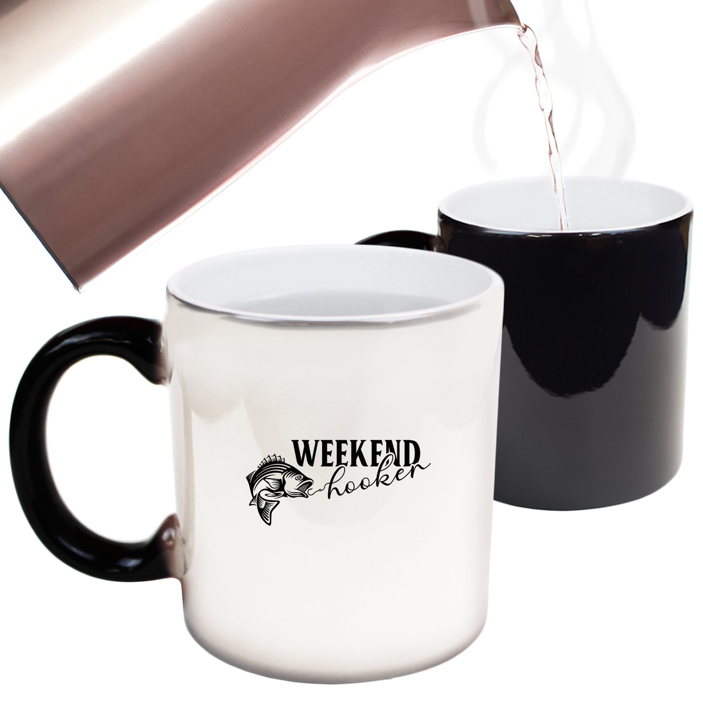 Weekend Hooker Fishing Angling Fish - Funny Colour Changing Mug