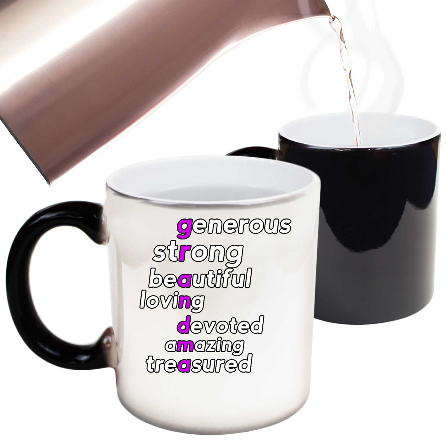 Grandma Letters Grandmother Mothers Day - Funny Colour Changing Mug