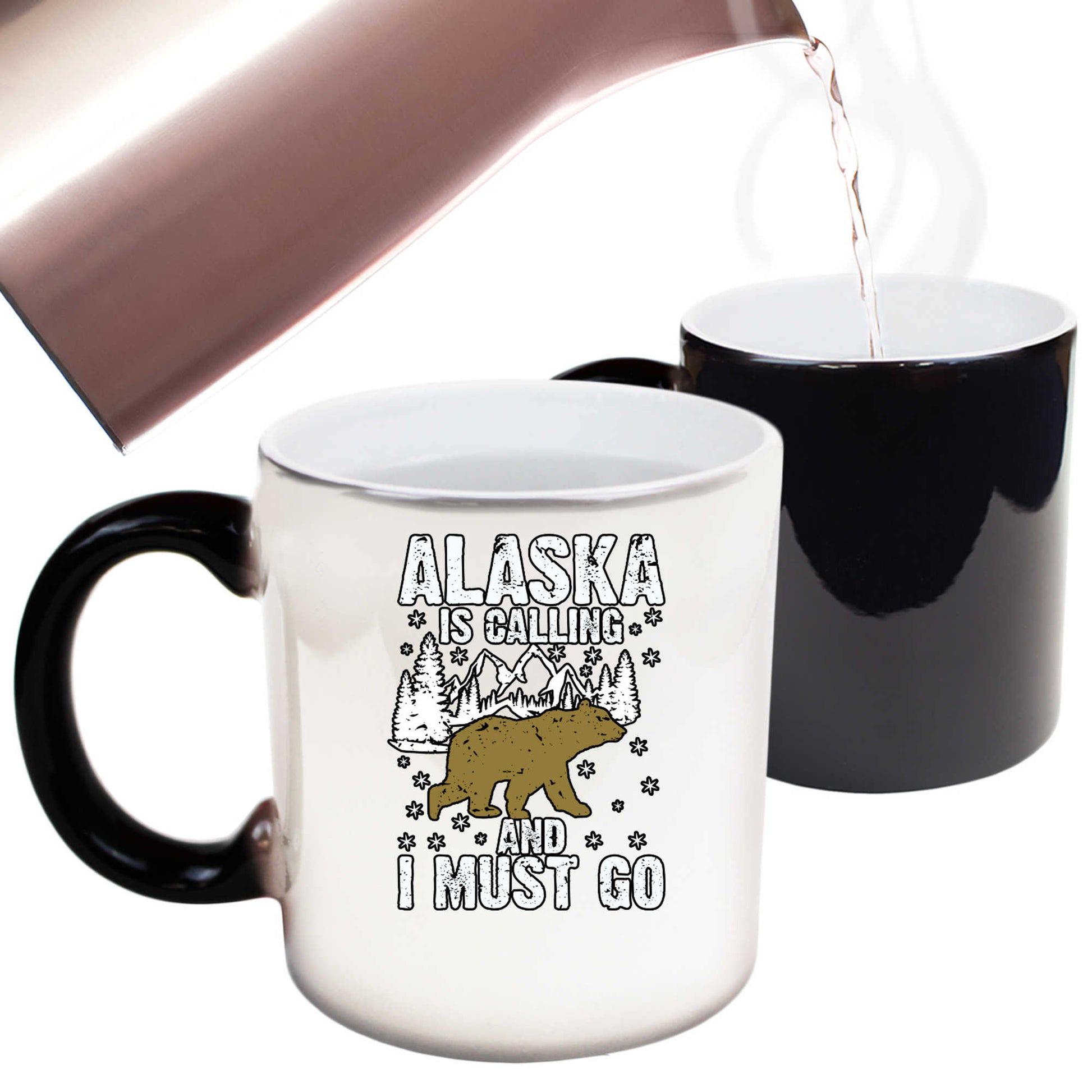 Alaska Is Calling And I Must Go Bear - Funny Colour Changing Mug