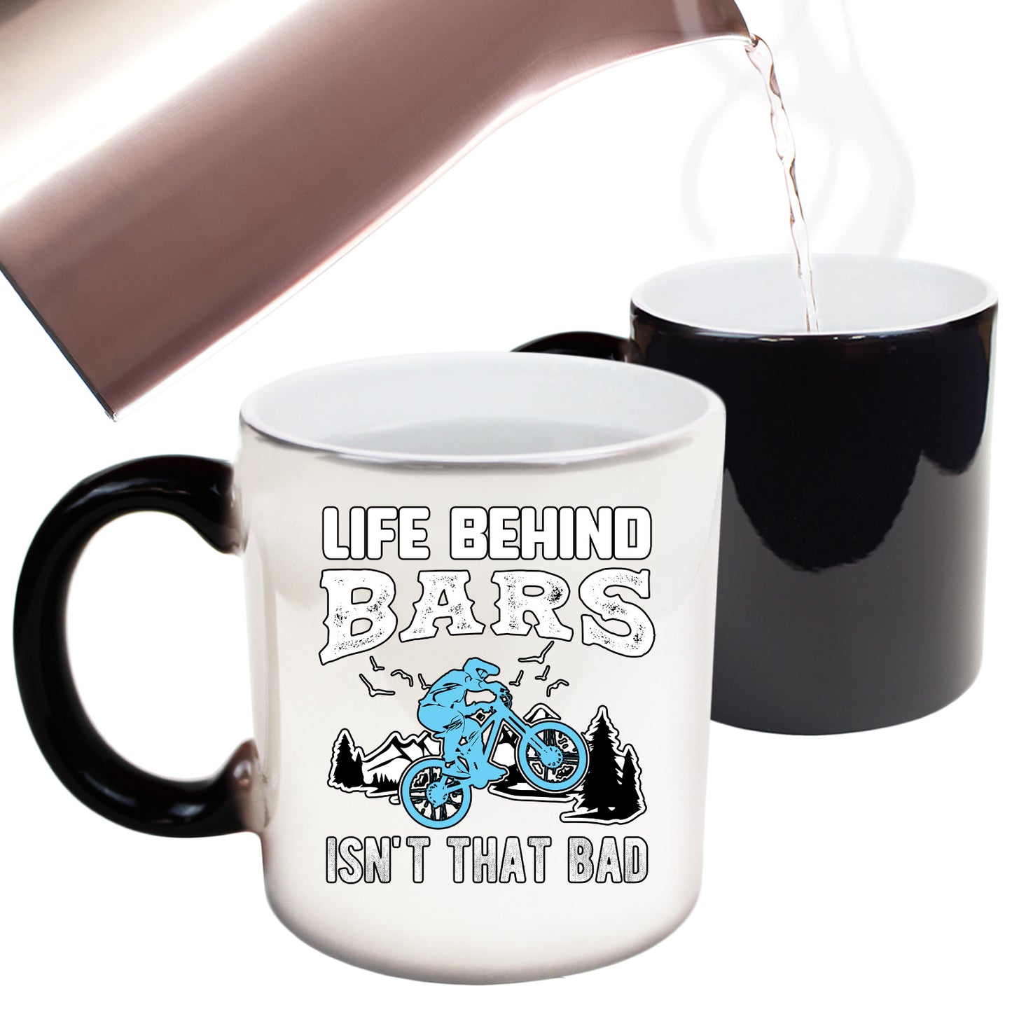 Life Behind Bars Isnt That Bad Cycling Bicycle Bike - Funny Colour Changing Mug