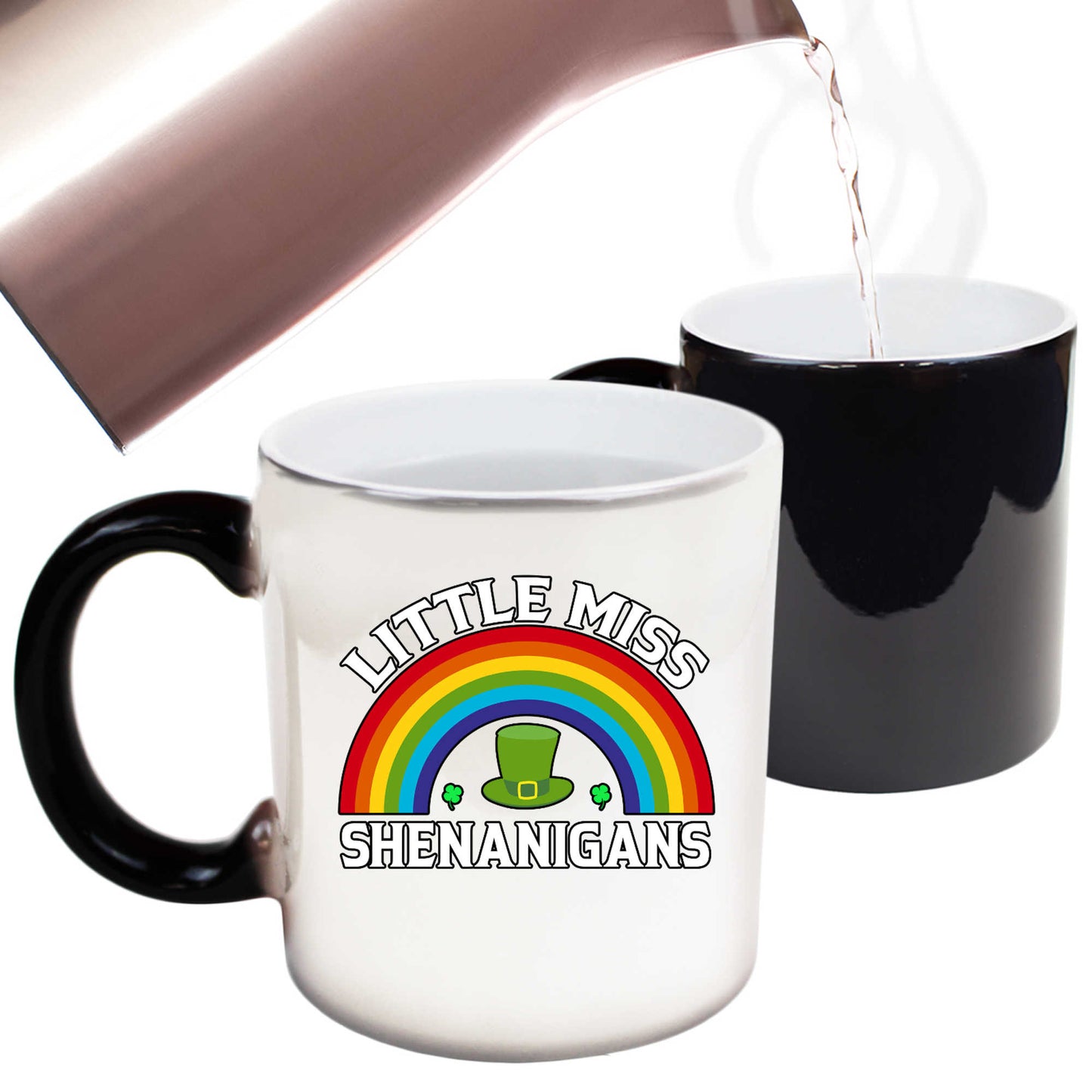 Lirttle Miss Shenanigans Irish St Patricks Day Ireland - Funny Colour Changing Mug