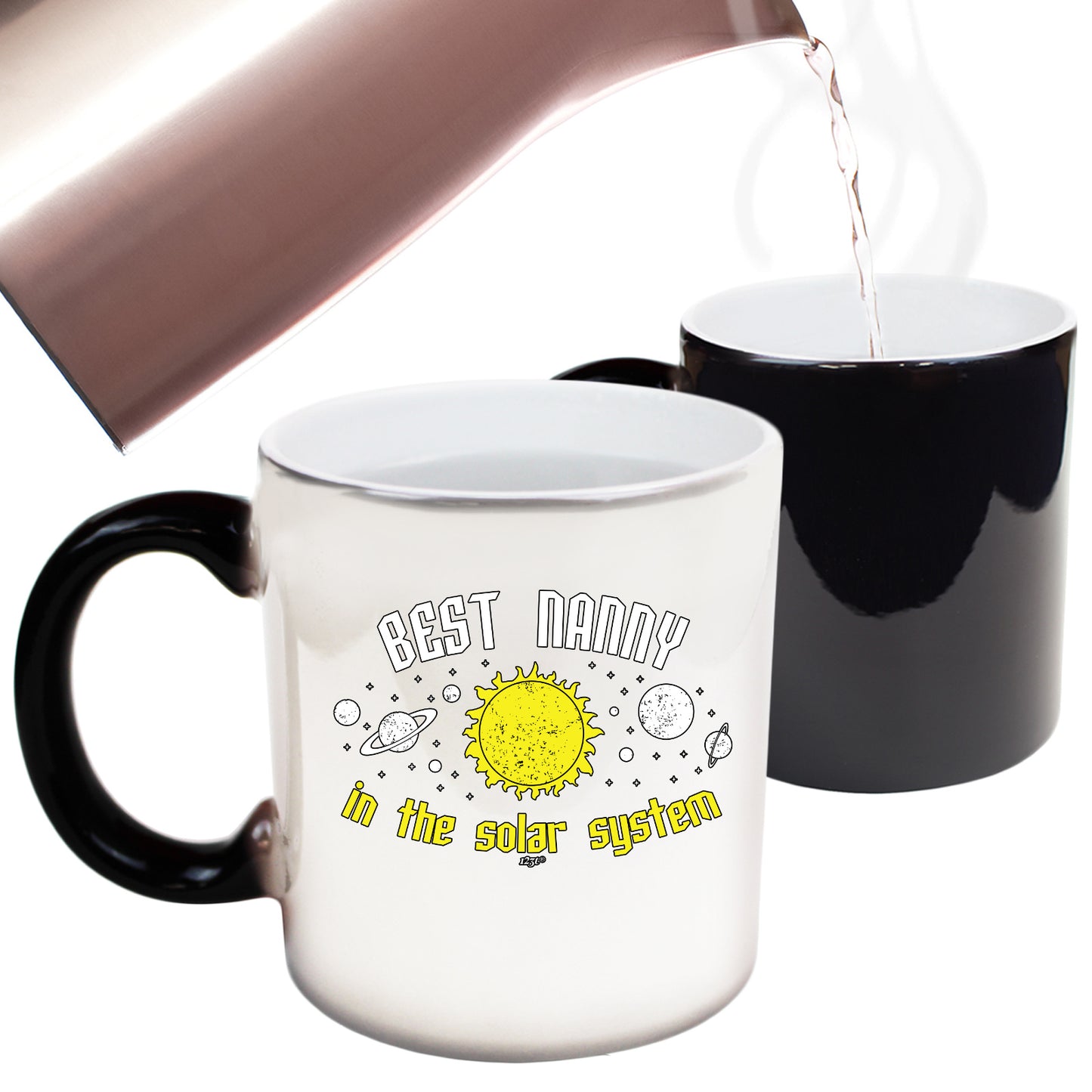 Best Nanny Solar System - Funny Colour Changing Mug