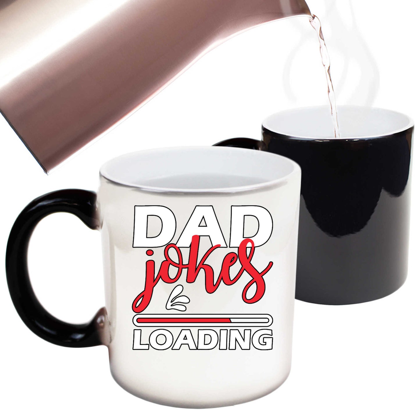 Dad Jokes Loading Father Daddy - Funny Colour Changing Mug