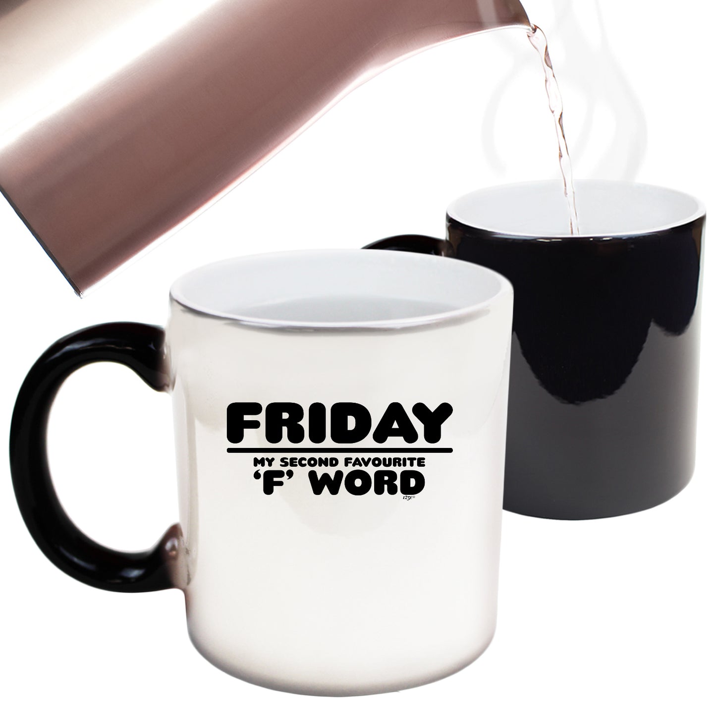 Friday My Second Favourite F Word - Funny Colour Changing Mug