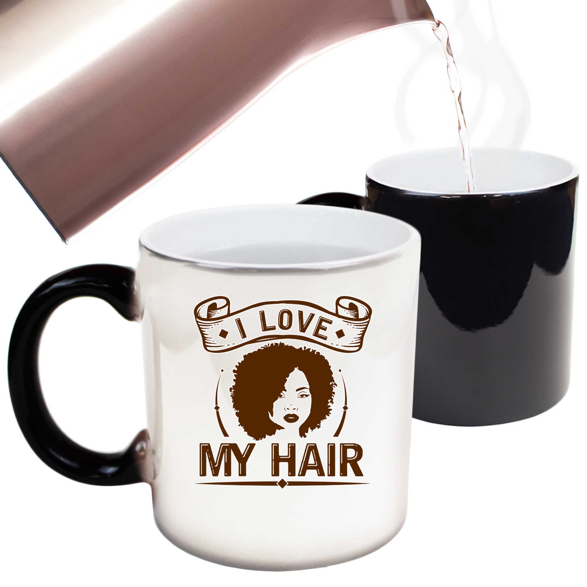 I Love My Hair Afro - Funny Colour Changing Mug