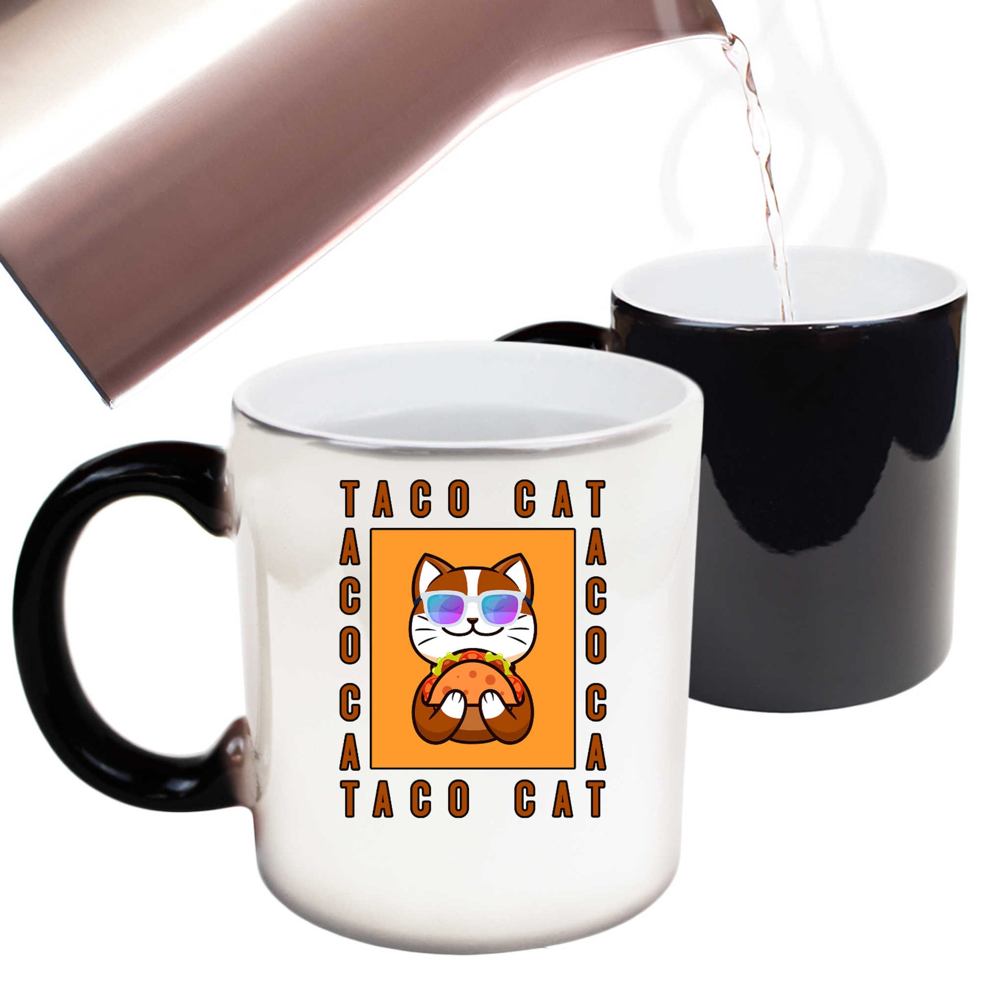 Taco Cat Cats - Funny Colour Changing Mug