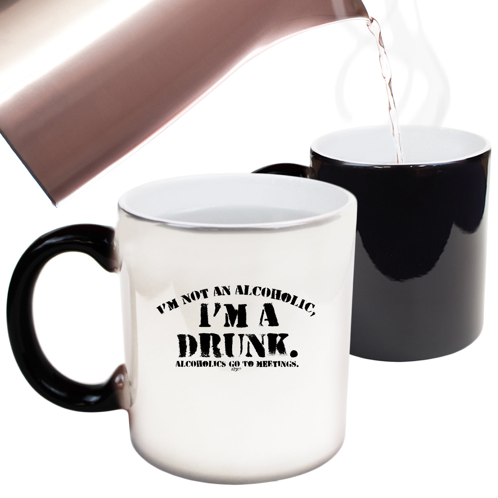 Im Not An Alcoholic Im A Drunk - Funny Colour Changing Mug