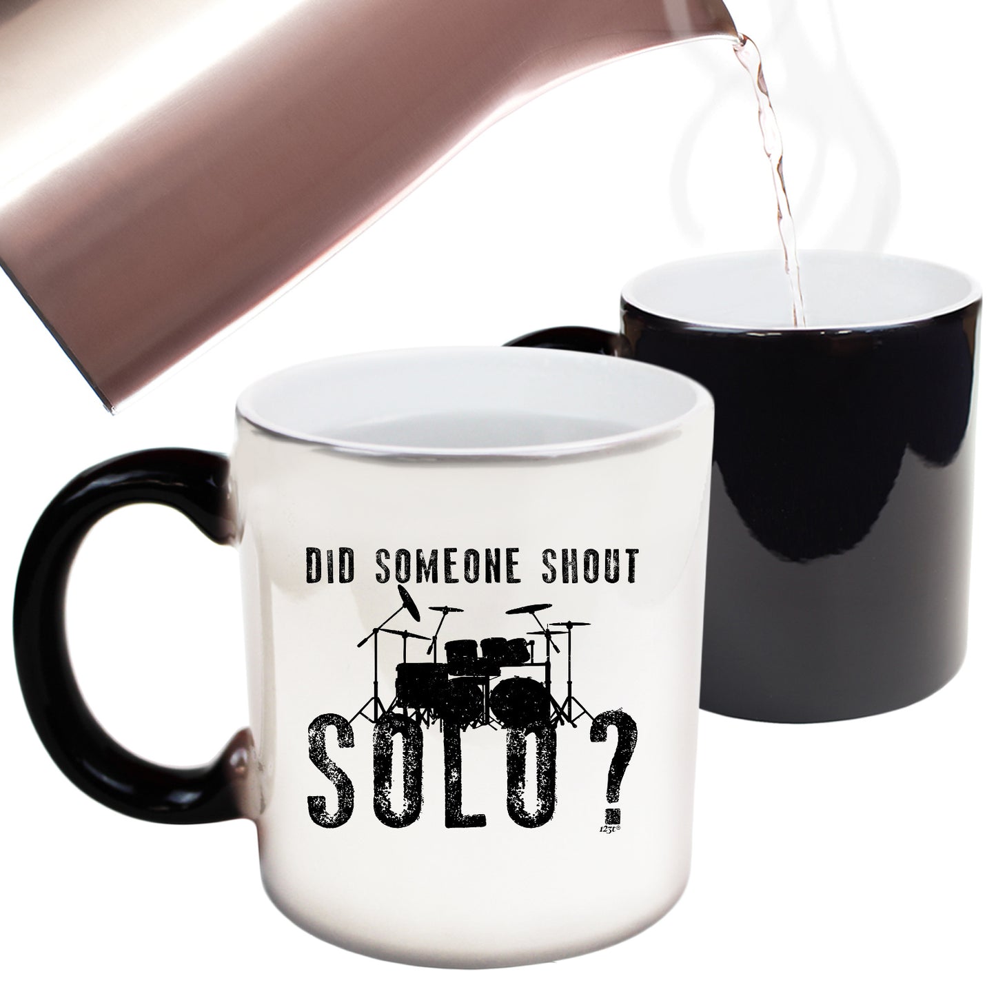 Did Someon Shout Solo Drums Drummer - Funny Colour Changing Mug