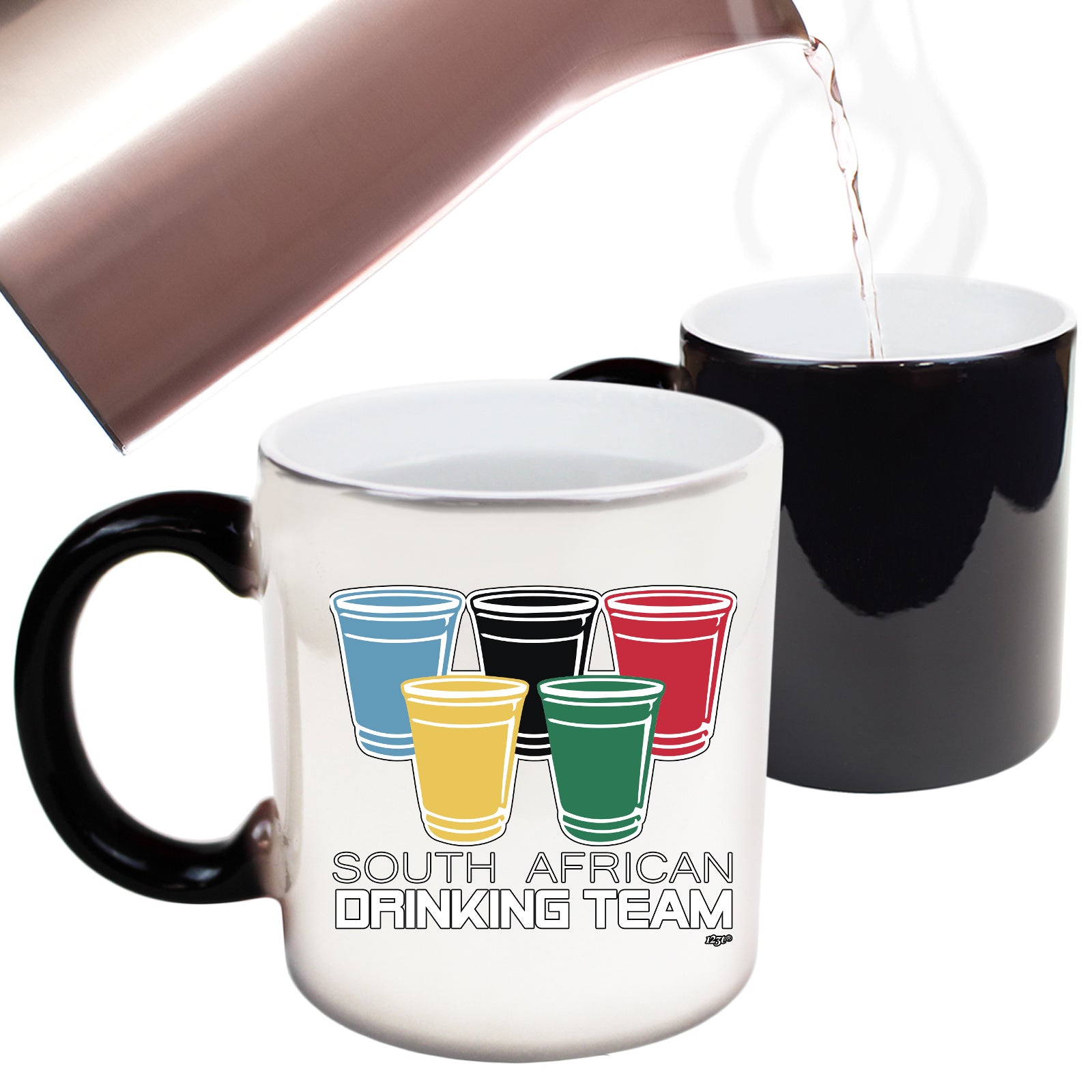 South African Drinking Team Glasses - Funny Colour Changing Mug