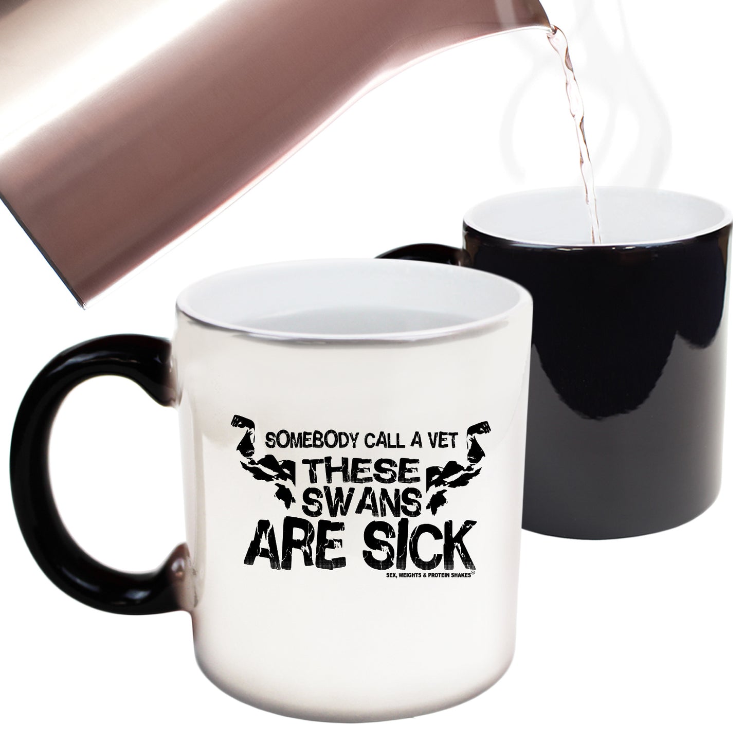 Swps Somebody Call Vet Swans - Funny Colour Changing Mug