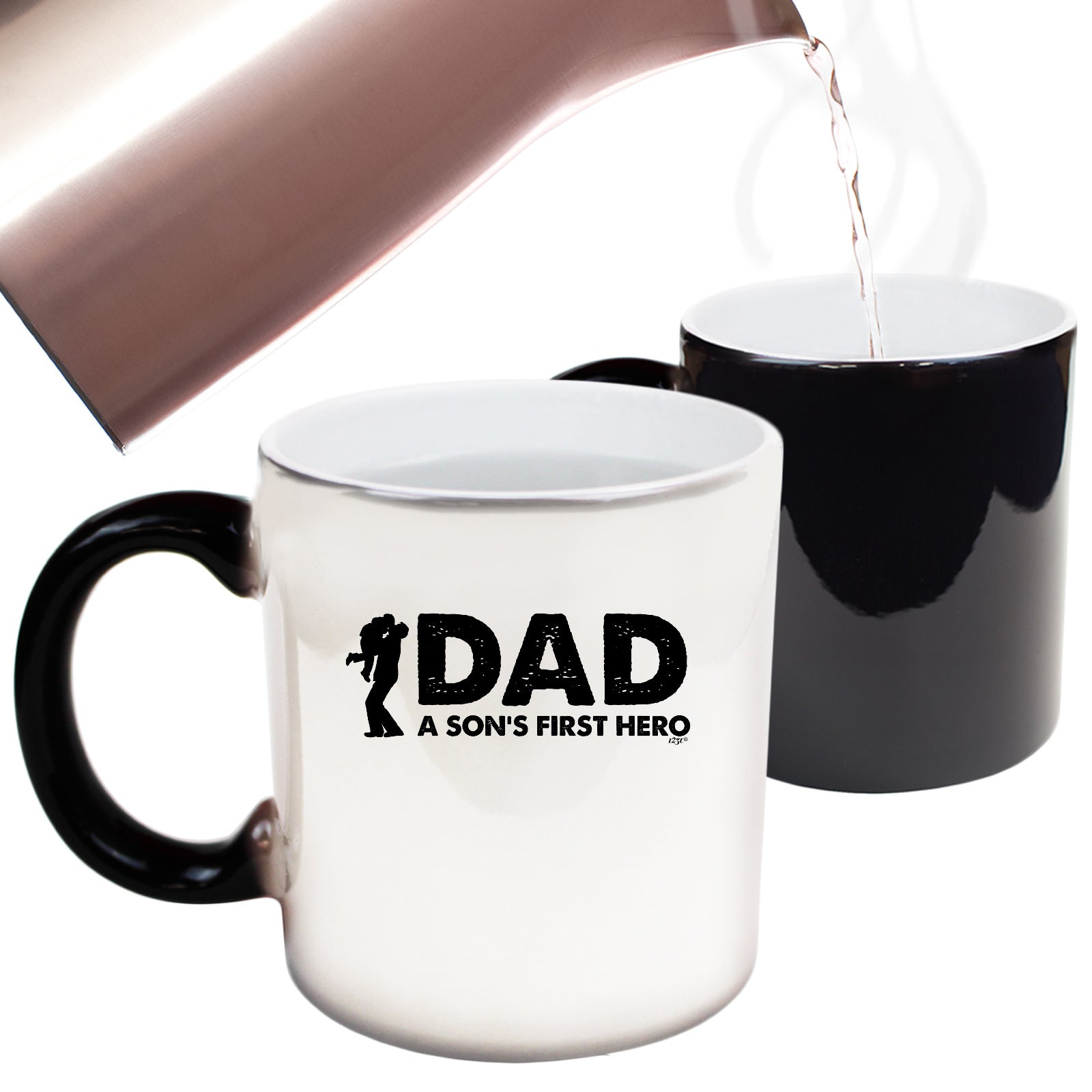 Dad A Sons First Hero - Funny Colour Changing Mug