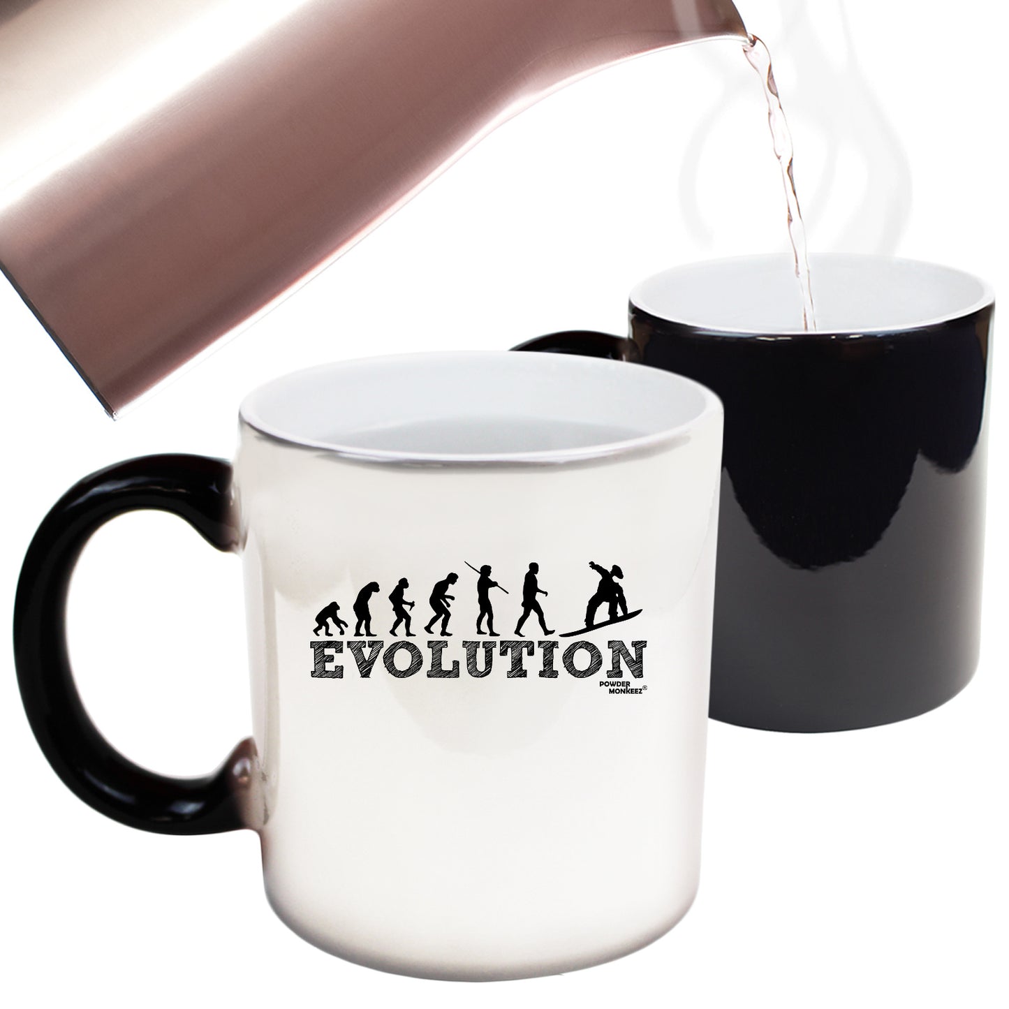 Evolution Snowboarder - Funny Colour Changing Mug