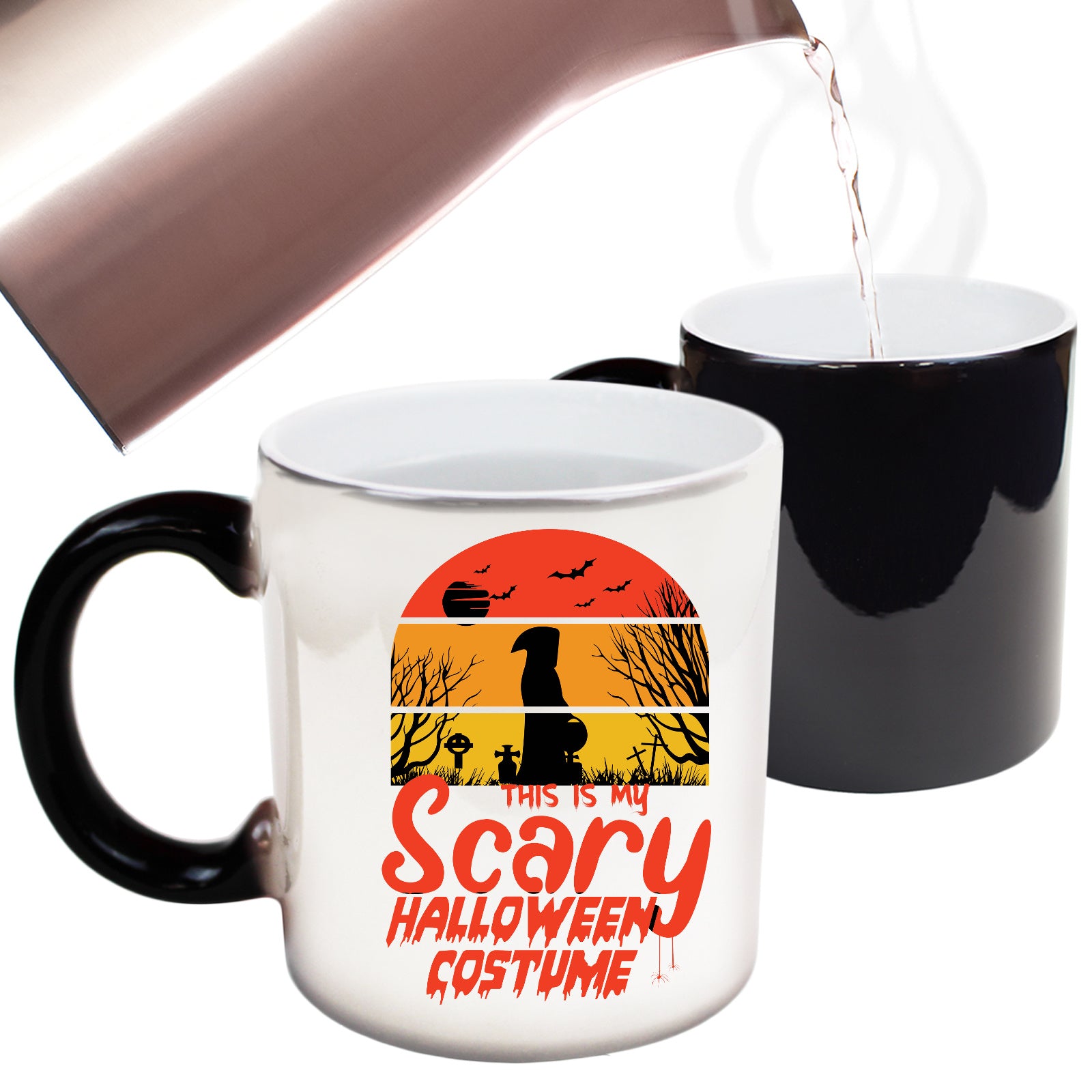 This Is My Scary Halloween Costume Halloween Trick Or Treat - Funny Colour Changing Mug