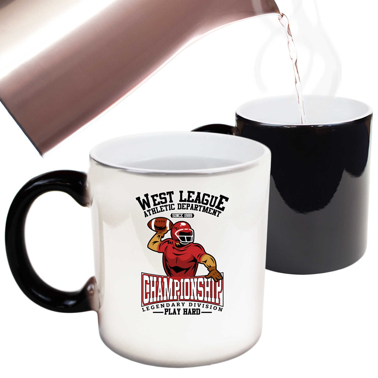 West League Athletic Department American Football Gridiron - Funny Colour Changing Mug