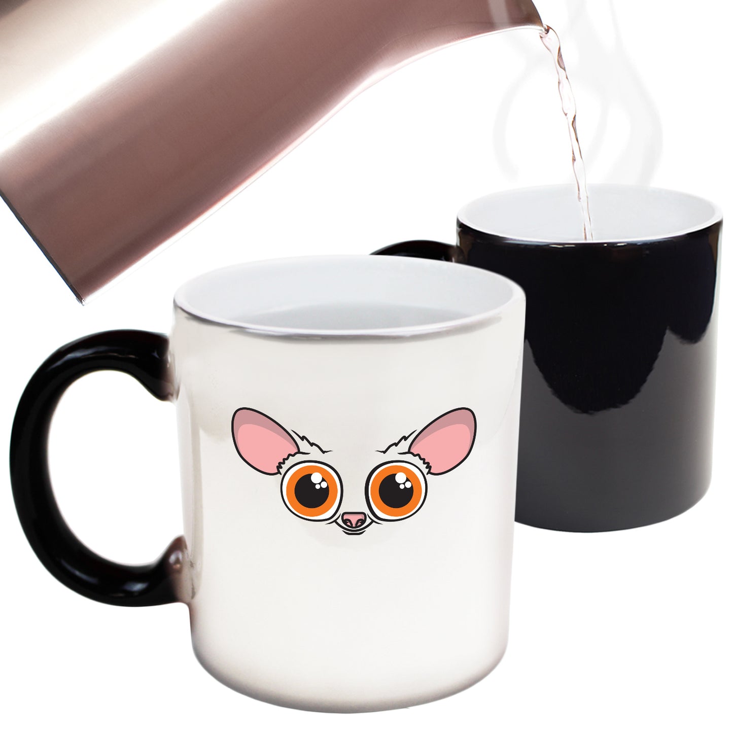 Bush Baby Animal Face Ani Mates - Funny Colour Changing Mug