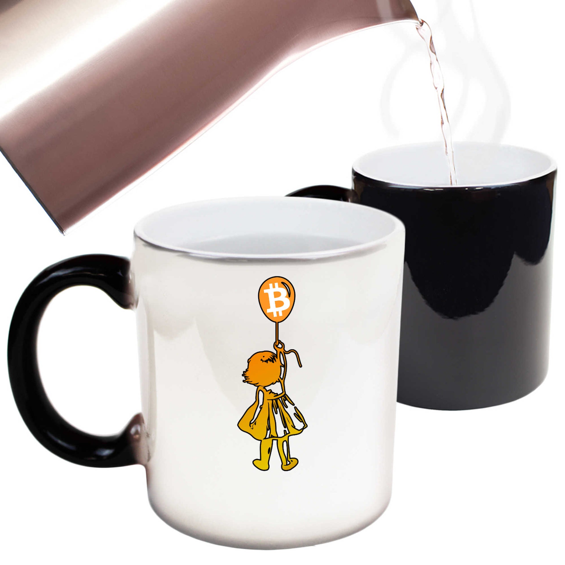 Girl With Balloon Crypto Bitcoin For Cypherpunks - Funny Colour Changing Mug