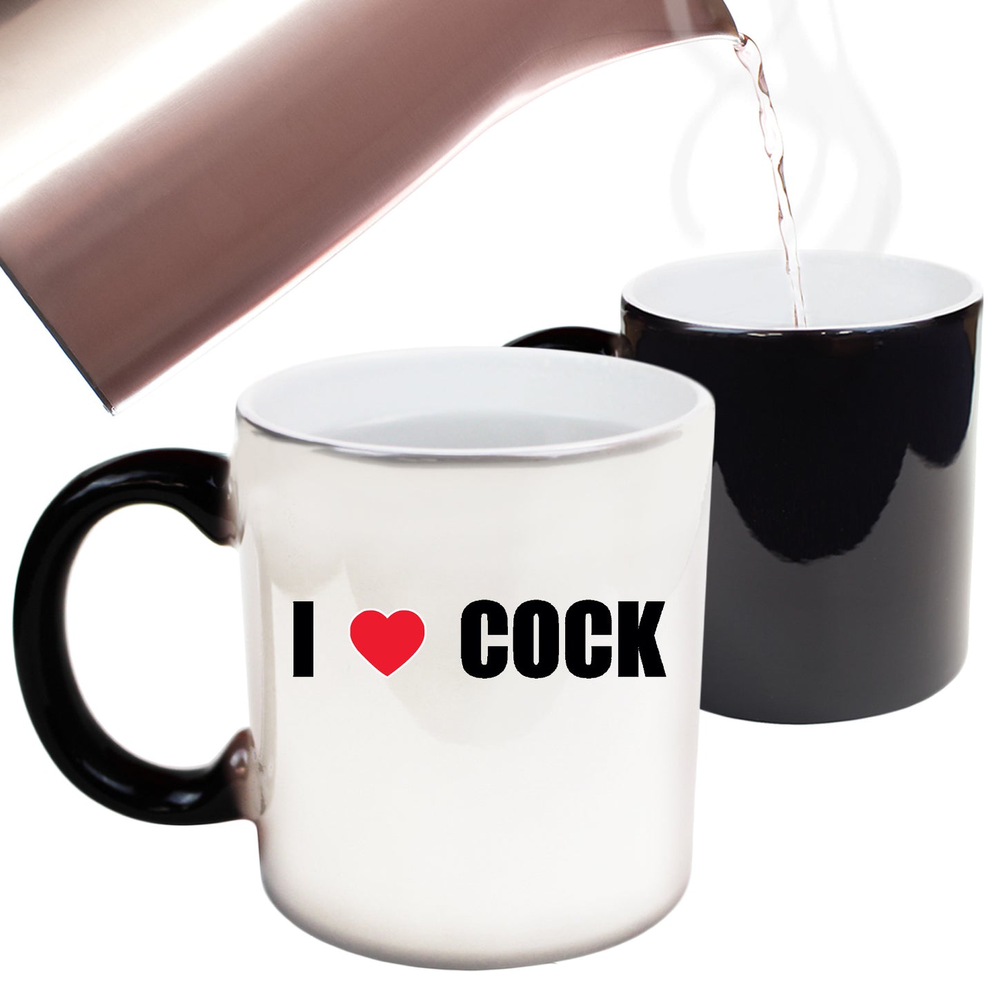 I Love Cock Rude - Funny Colour Changing Mug