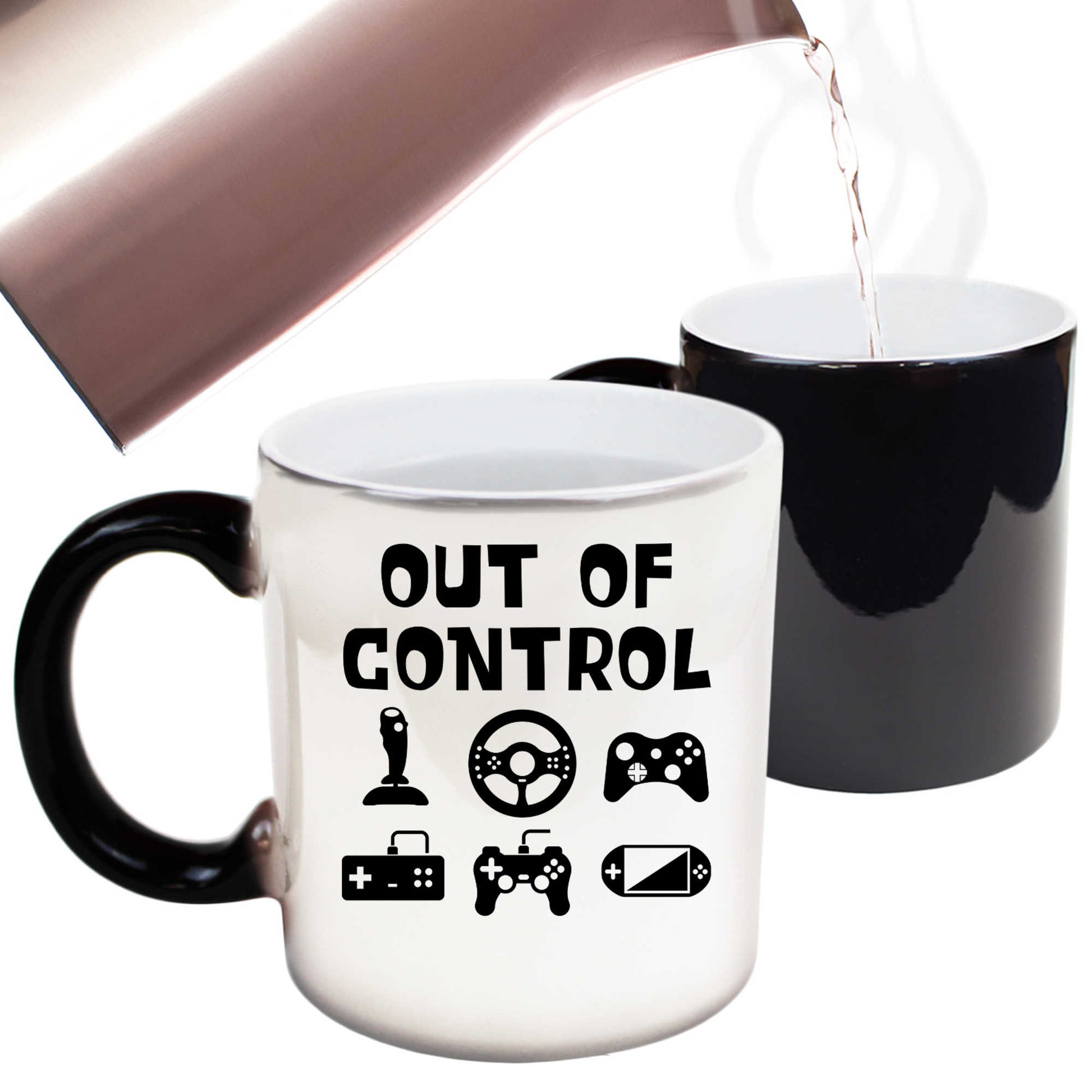 Out Of Control Gamer Games Video - Funny Colour Changing Mug