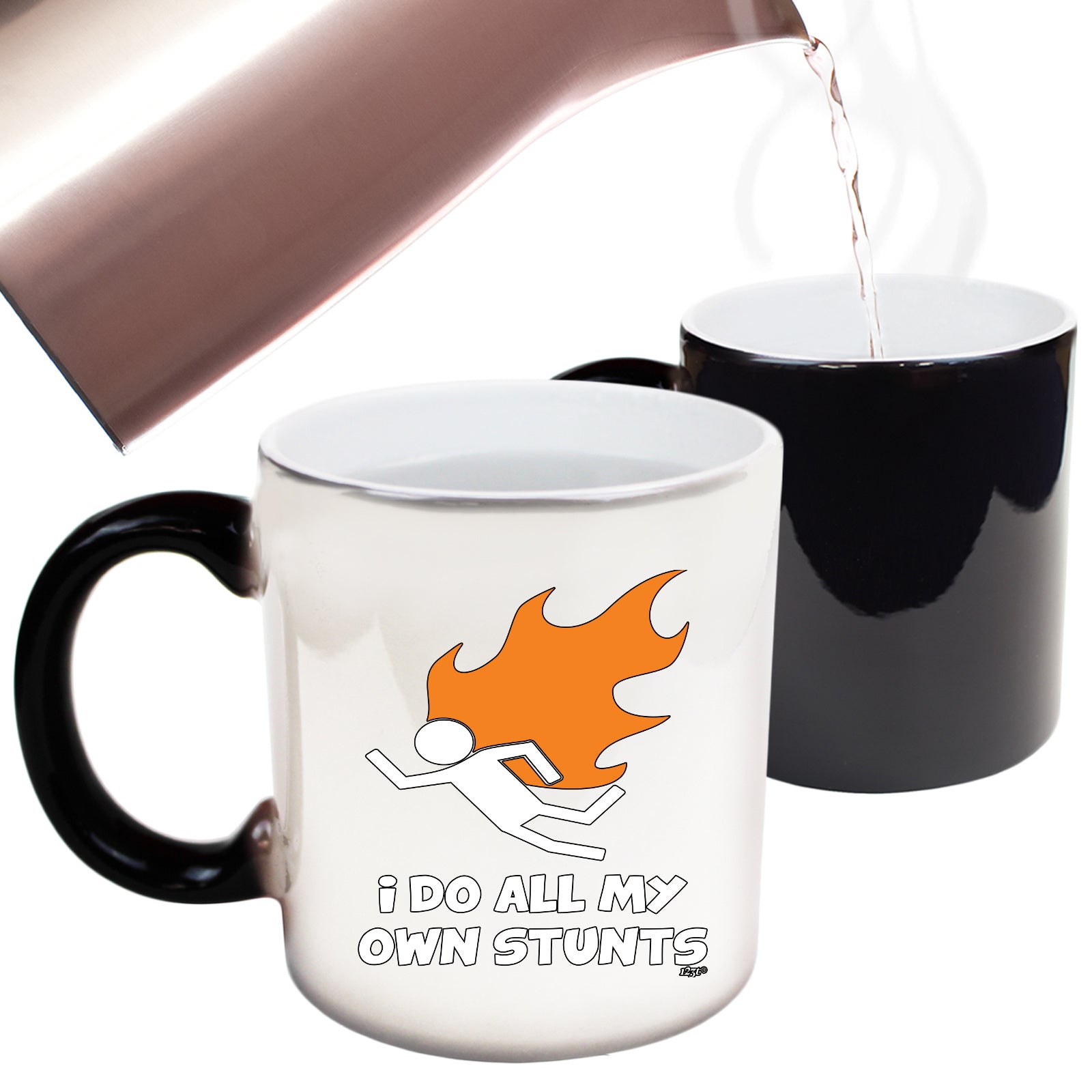 Flame Do All My Own Stunts - Funny Colour Changing Mug