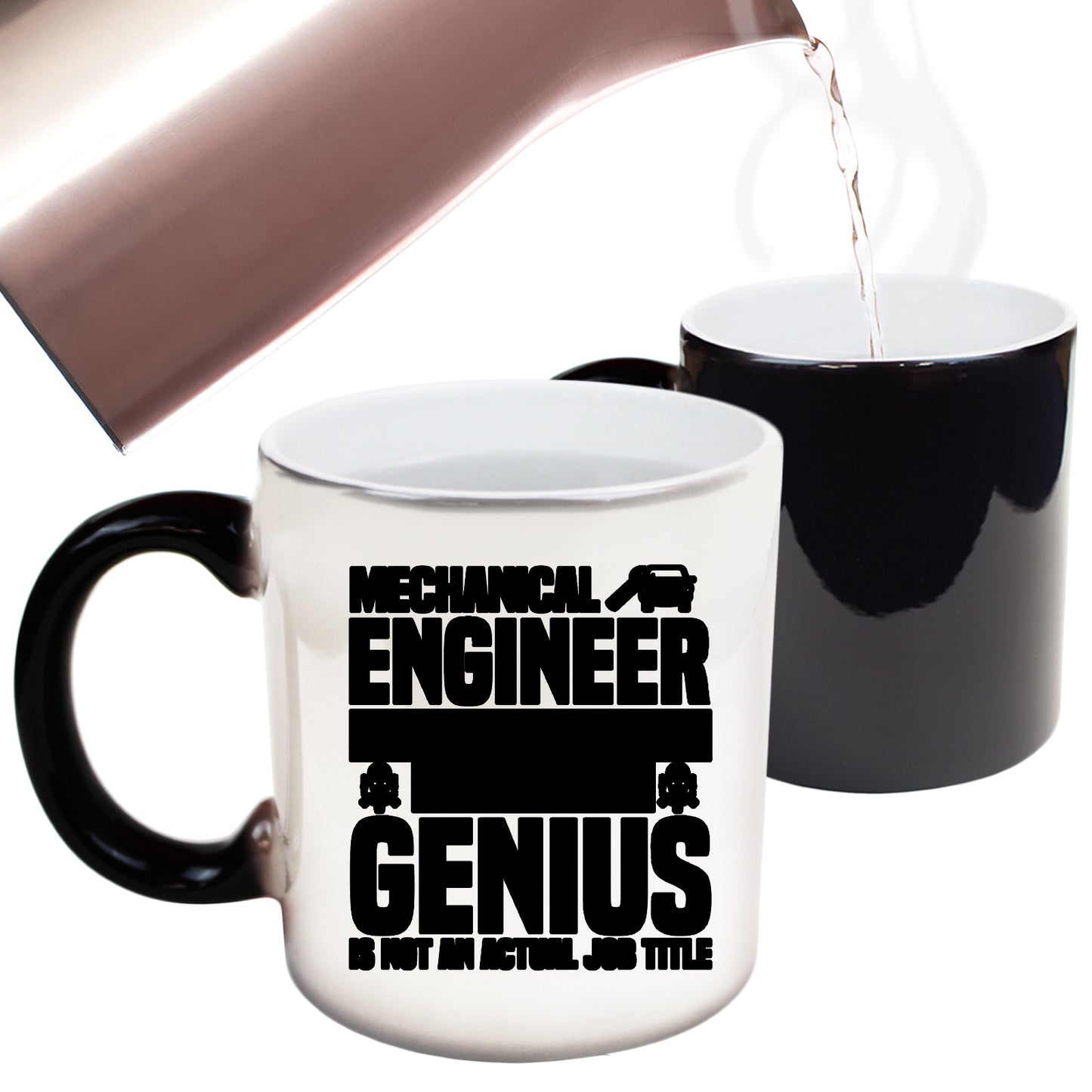 Mechanical Engineer Multi Tasking Genius Not Job Title - Funny Colour Changing Mug