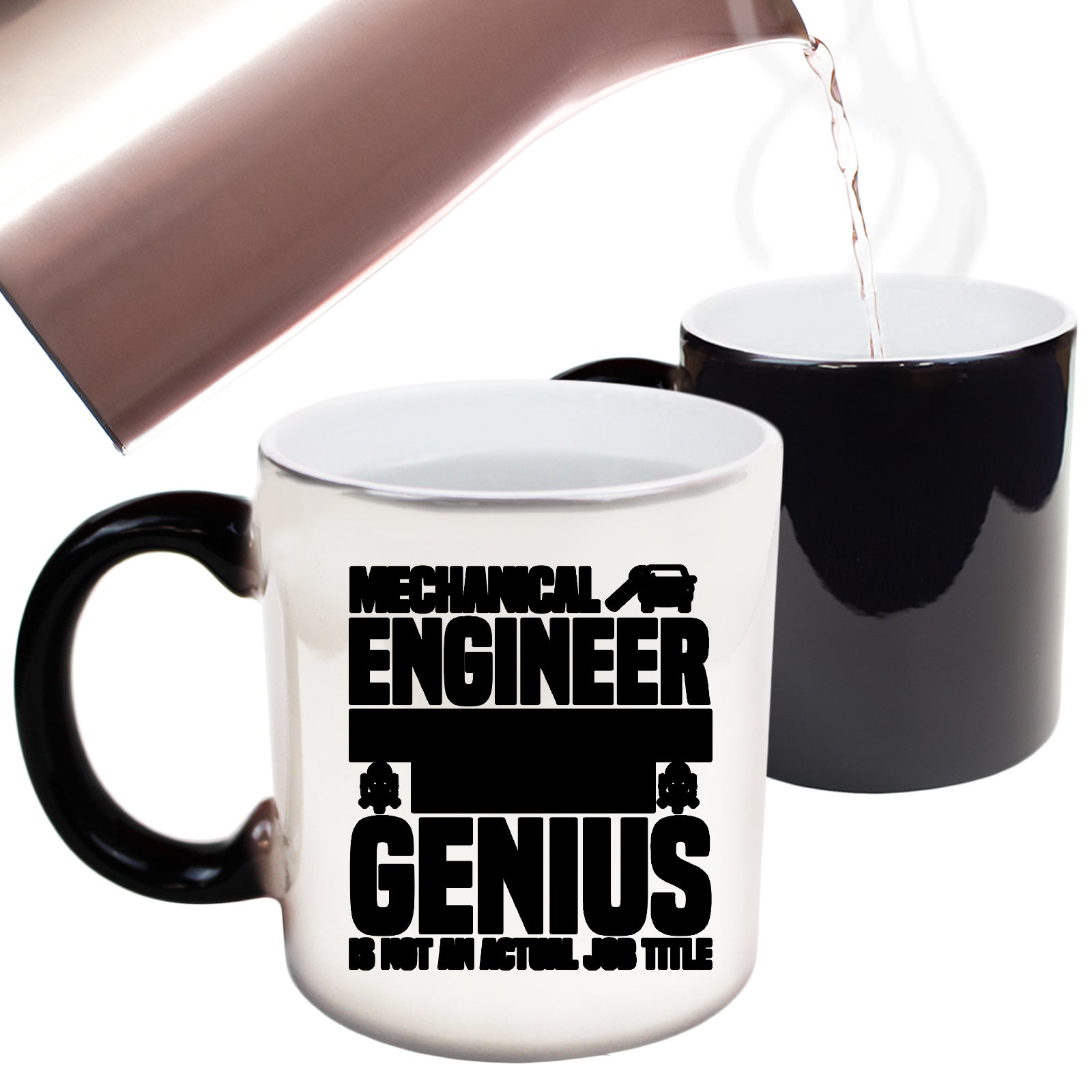 Mechanical Engineer Multi Tasking Genius Not Job Title - Funny Colour Changing Mug