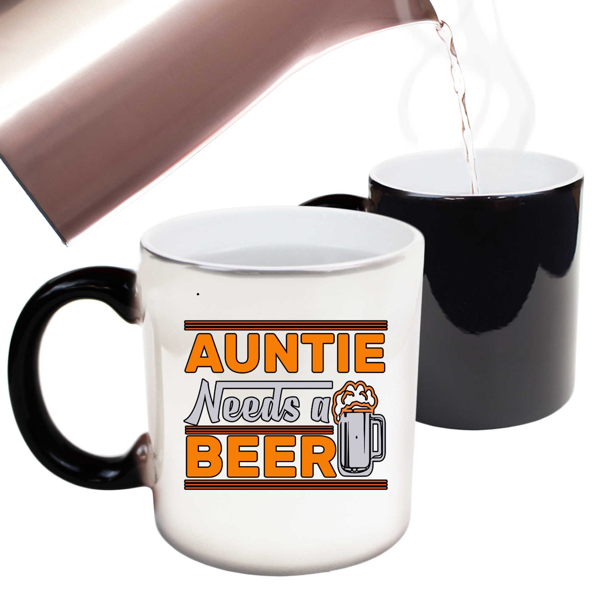 Auntie Needs A Beer - Funny Colour Changing Mug