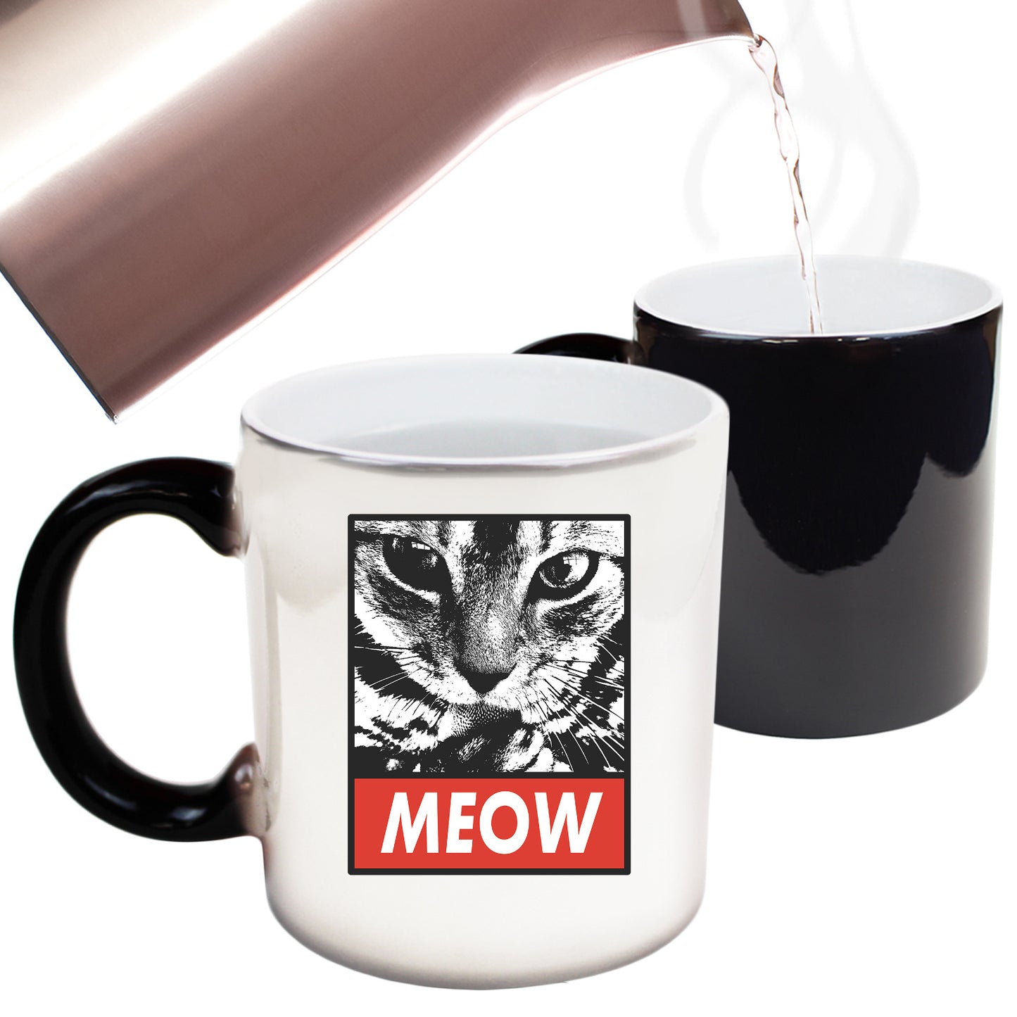 Meow Cat Kitten Pussy Cats - Funny Colour Changing Mug