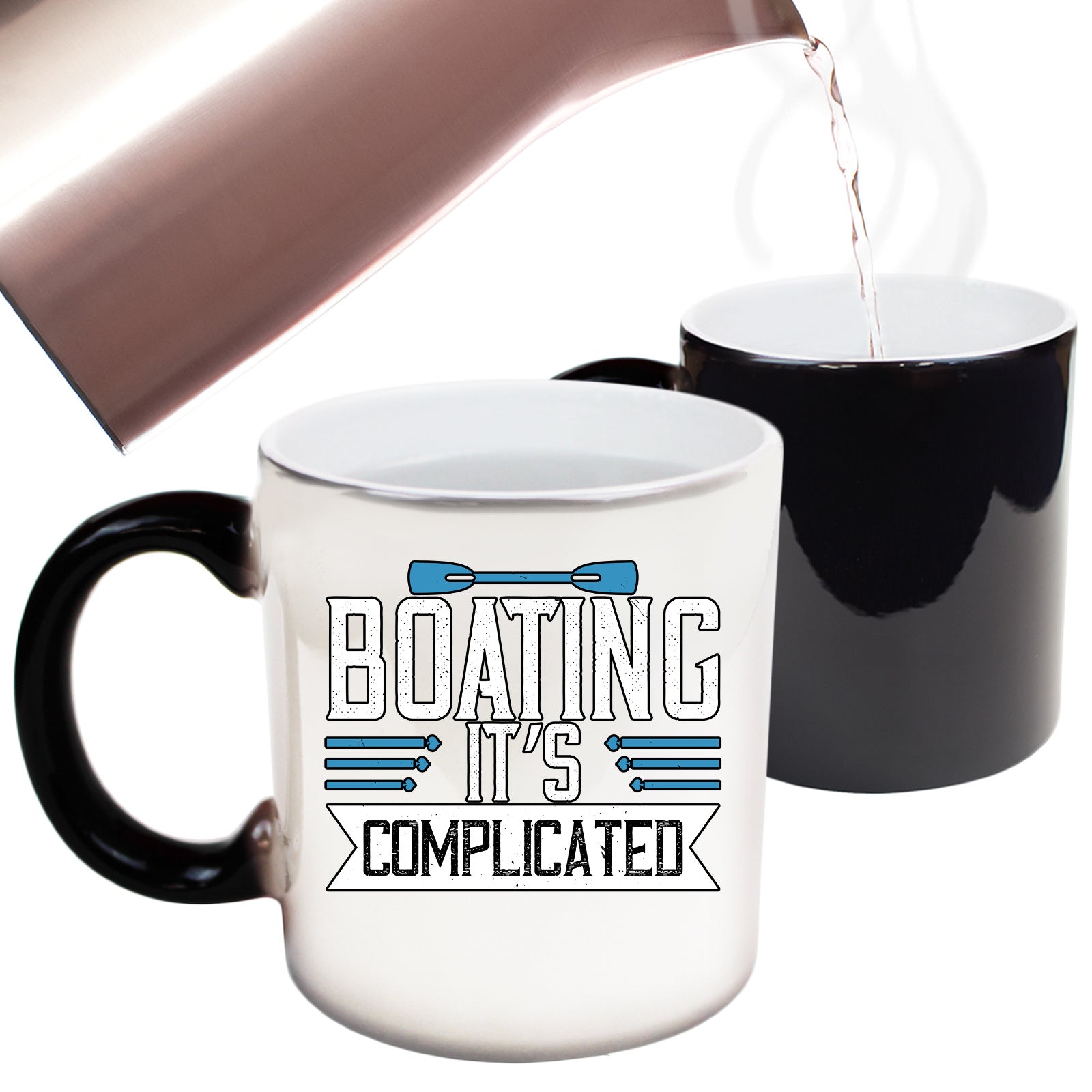 Sailing Boating Its Complicated - Funny Colour Changing Mug