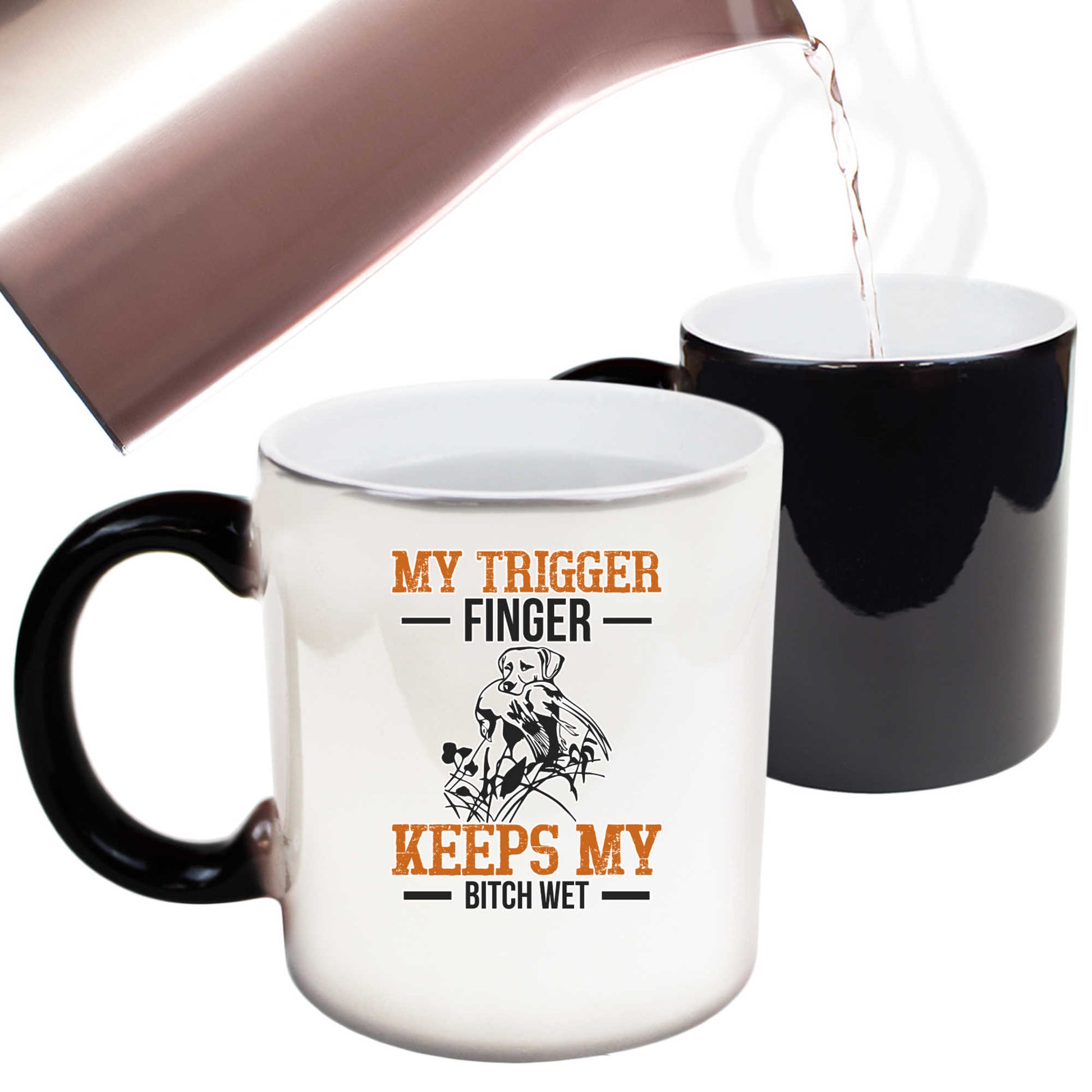 My Trigger Finger Keeps My Hunt Hunting - Funny Colour Changing Mug