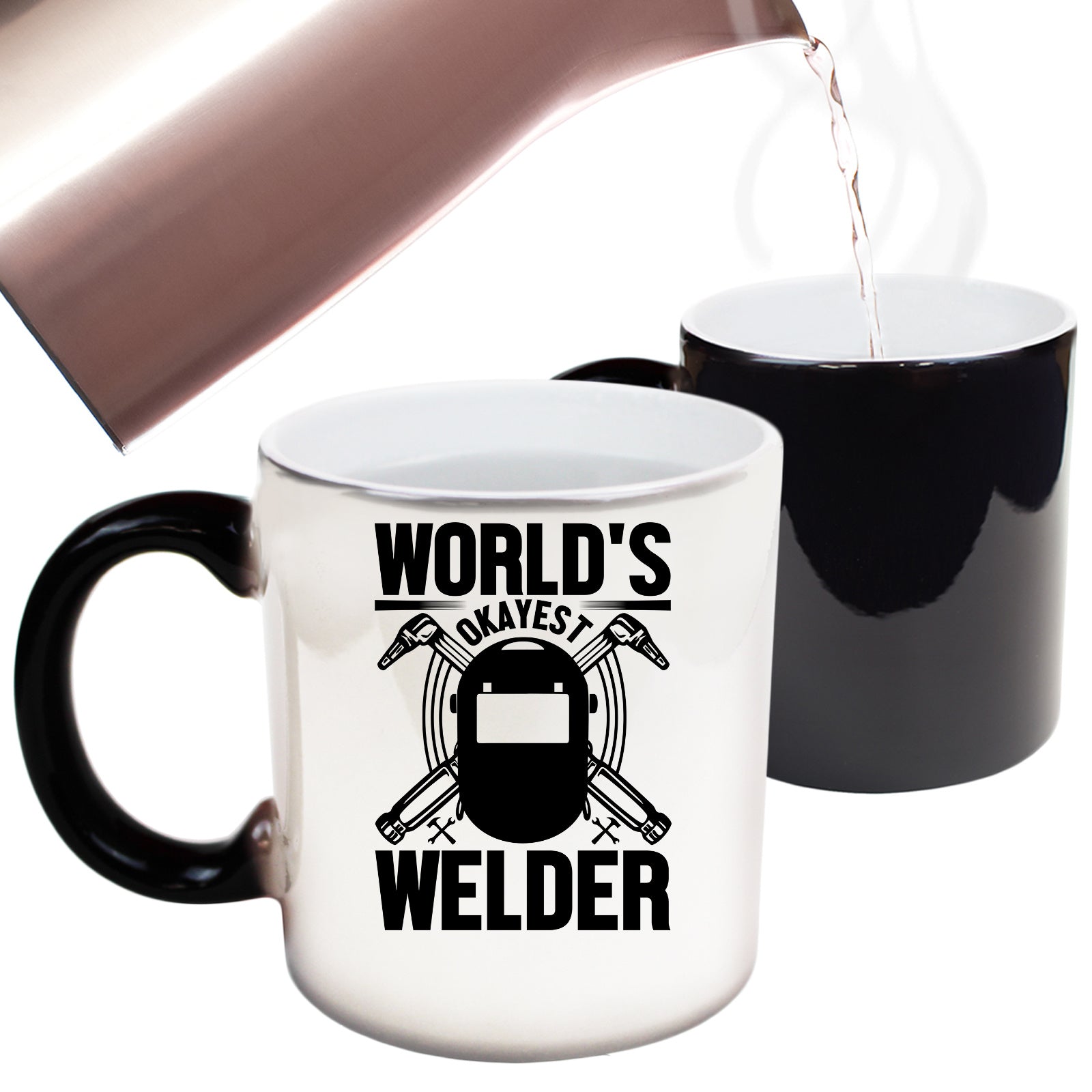 Worlds Okayest Welder Welding - Funny Colour Changing Mug