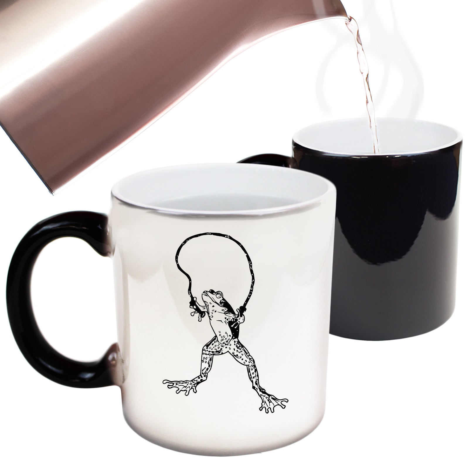 Frog Skipping Animal Fashion - Funny Colour Changing Mug