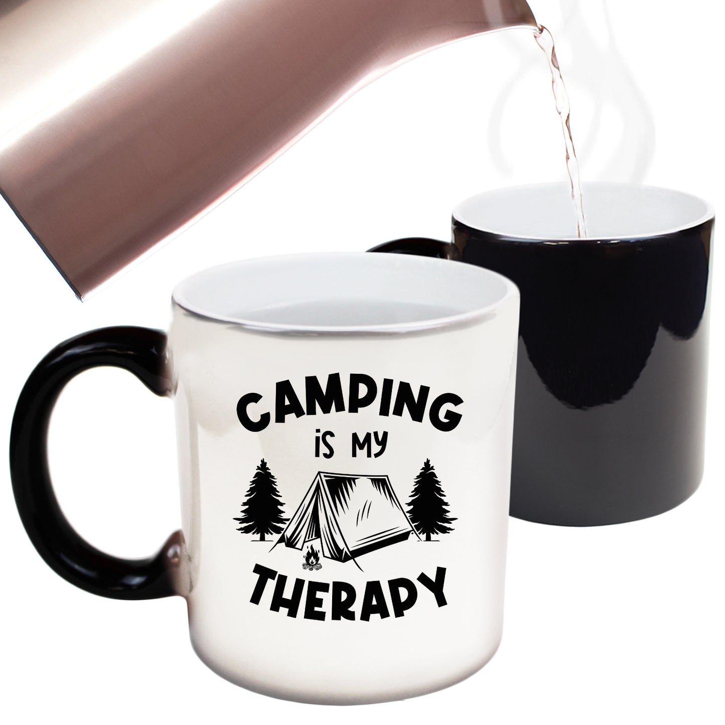 Camping Is My Therapy - Funny Colour Changing Mug