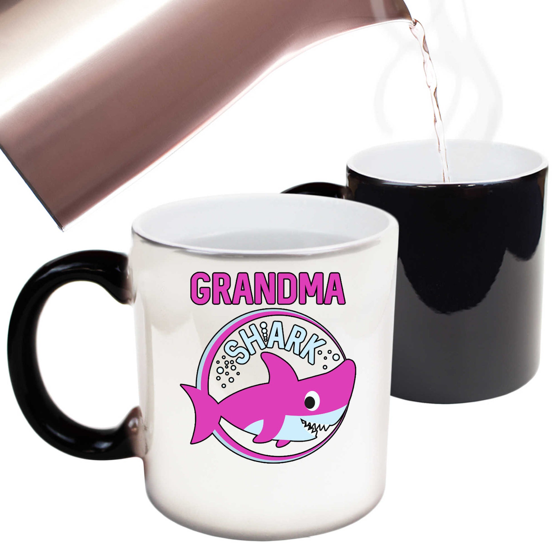 Grandma Shark Grandmother Mum Mother - Funny Colour Changing Mug