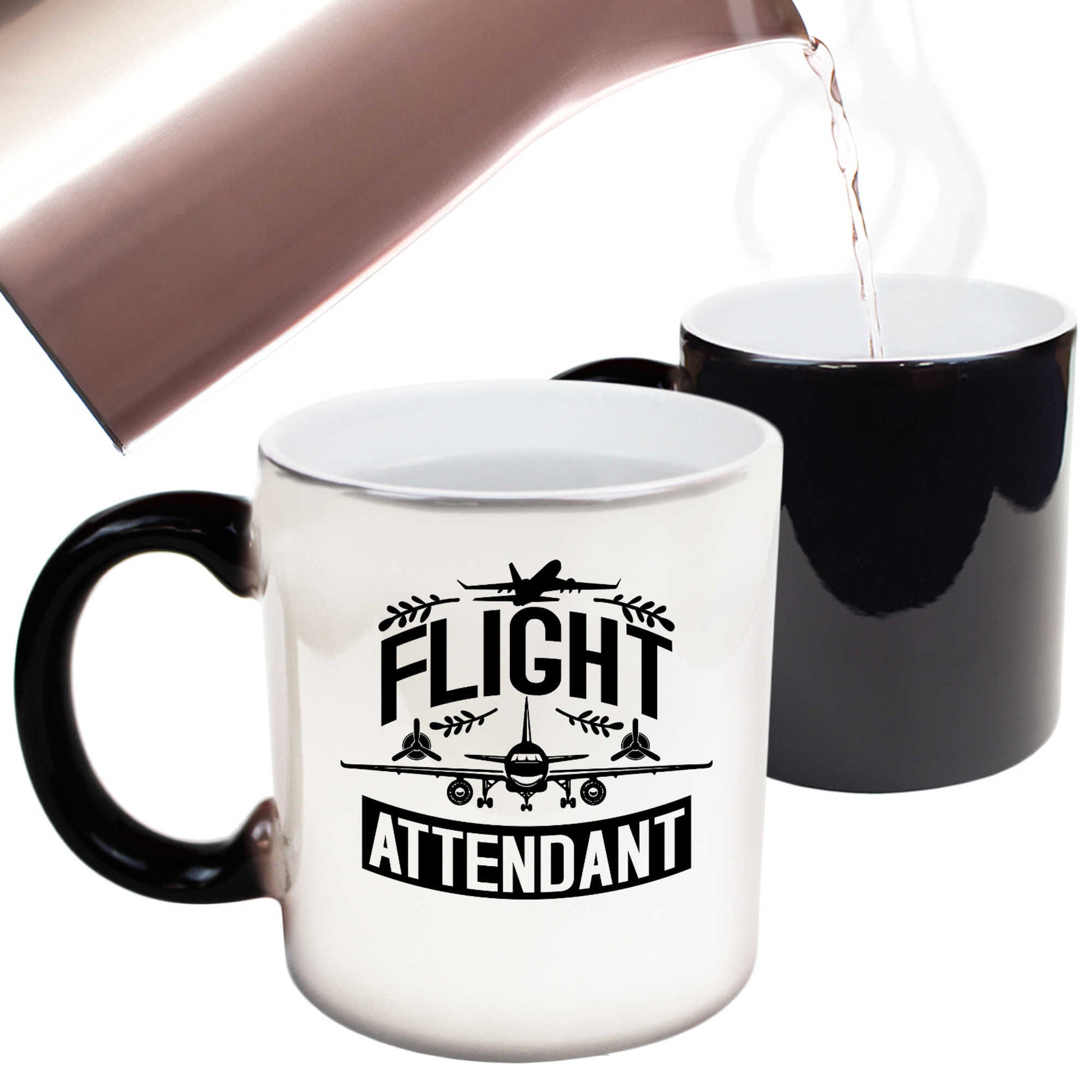 Flight Attendant Plane - Funny Colour Changing Mug