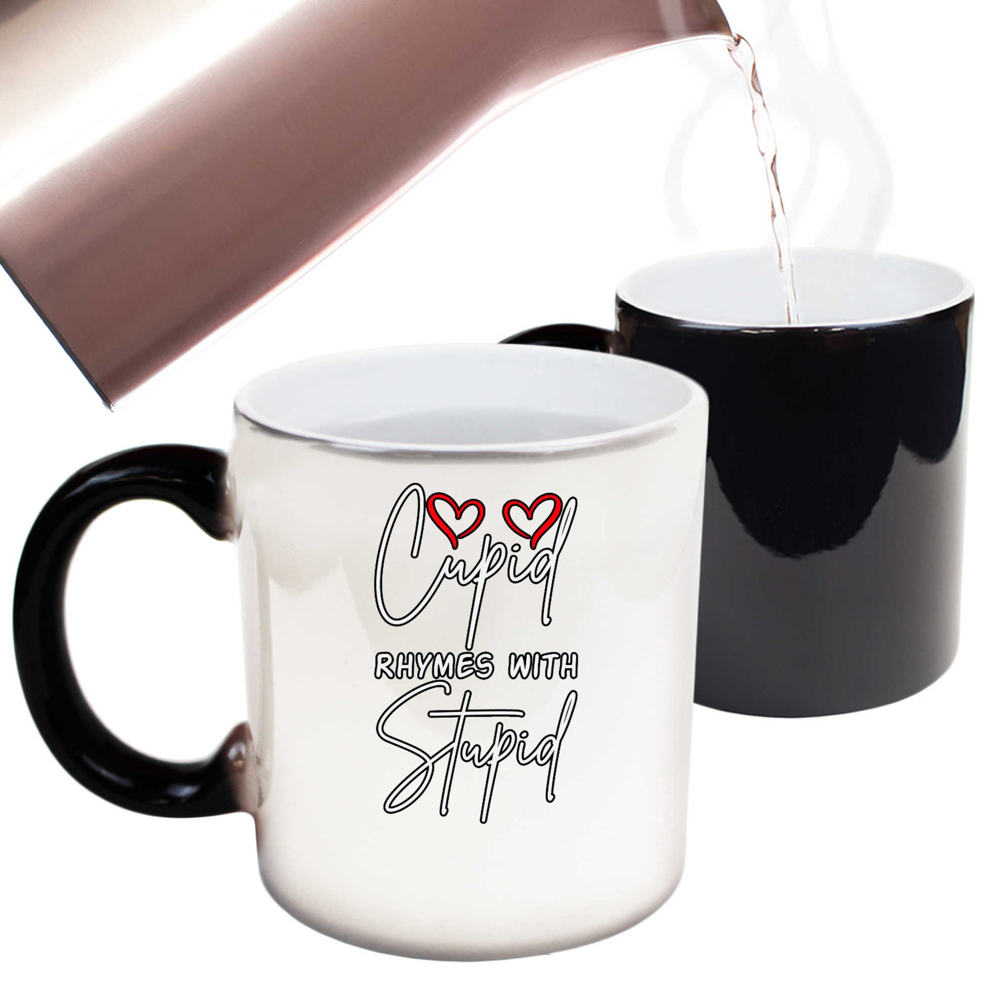 Cupid Rhymes With Stupid Valentines Day - Funny Colour Changing Mug