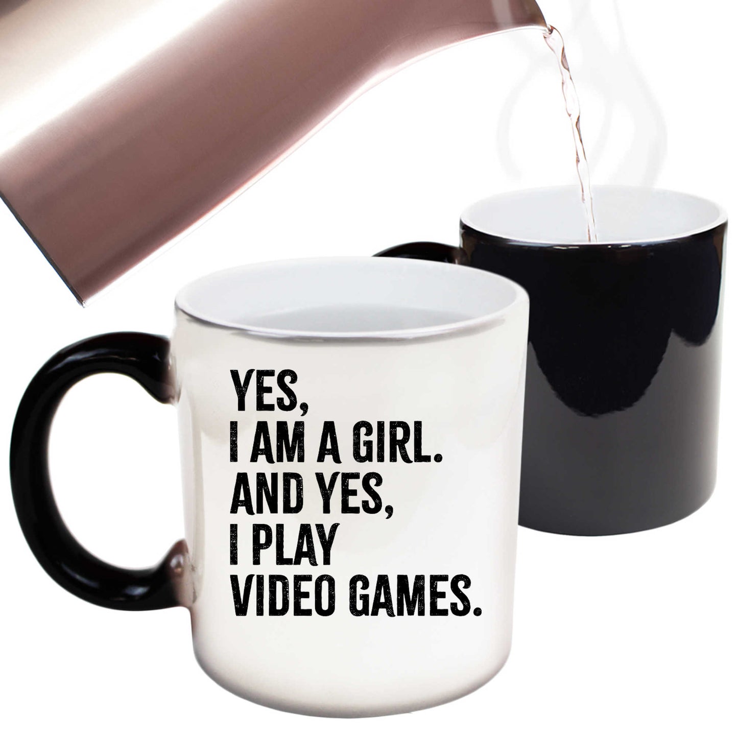 Gamer Yes I Am A Girl And Yes I Play Video Games - Funny Colour Changing Mug