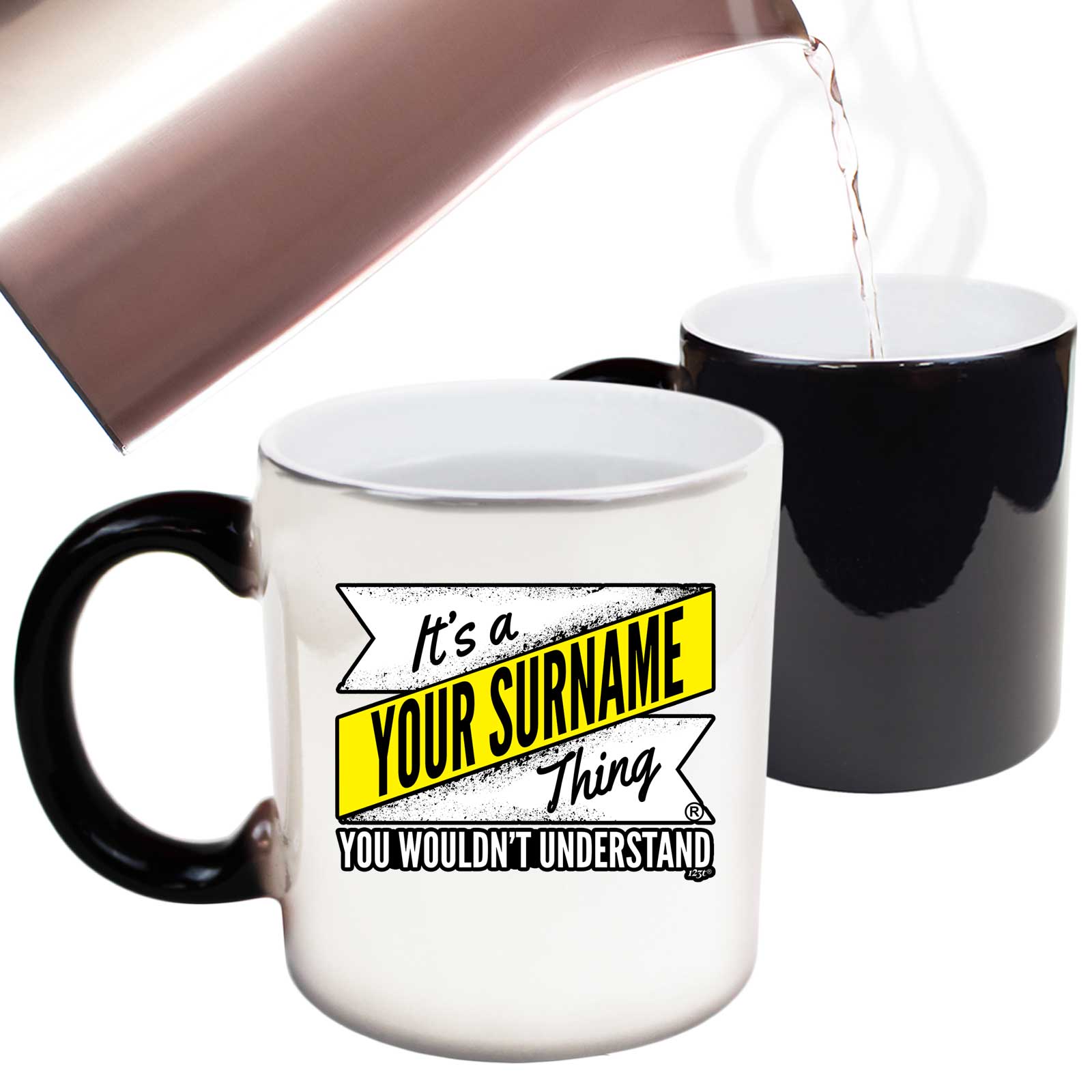 Your Surname V2 Surname Thing - Funny Colour Changing Mug