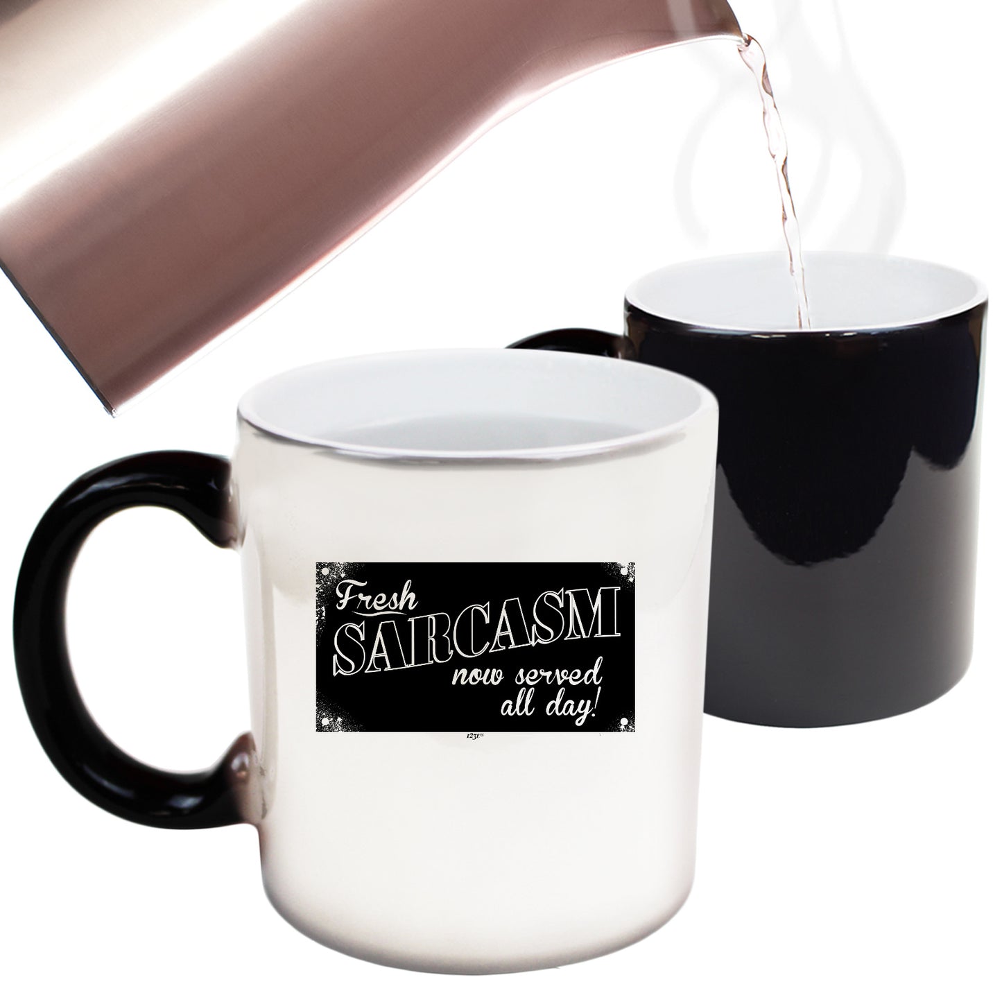 Fresh Sarcasm Now Served All Day - Funny Colour Changing Mug