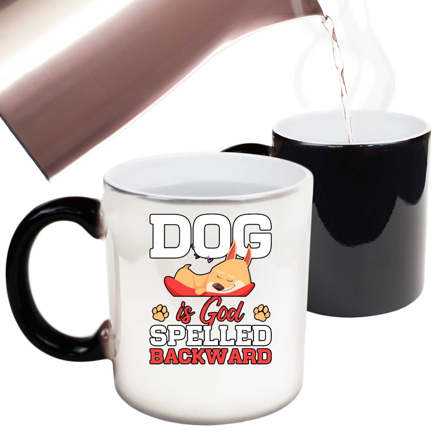 Dog Is God Spelled Backward - Funny Colour Changing Mug