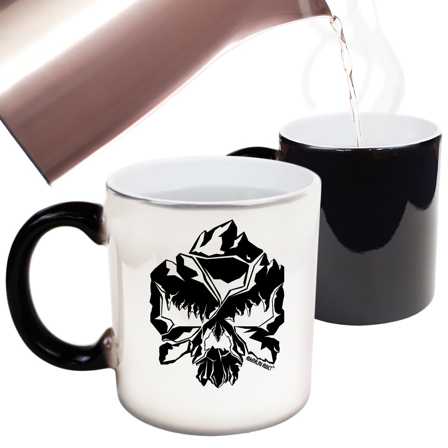 Rock Climbing Skull - Funny Colour Changing Mug